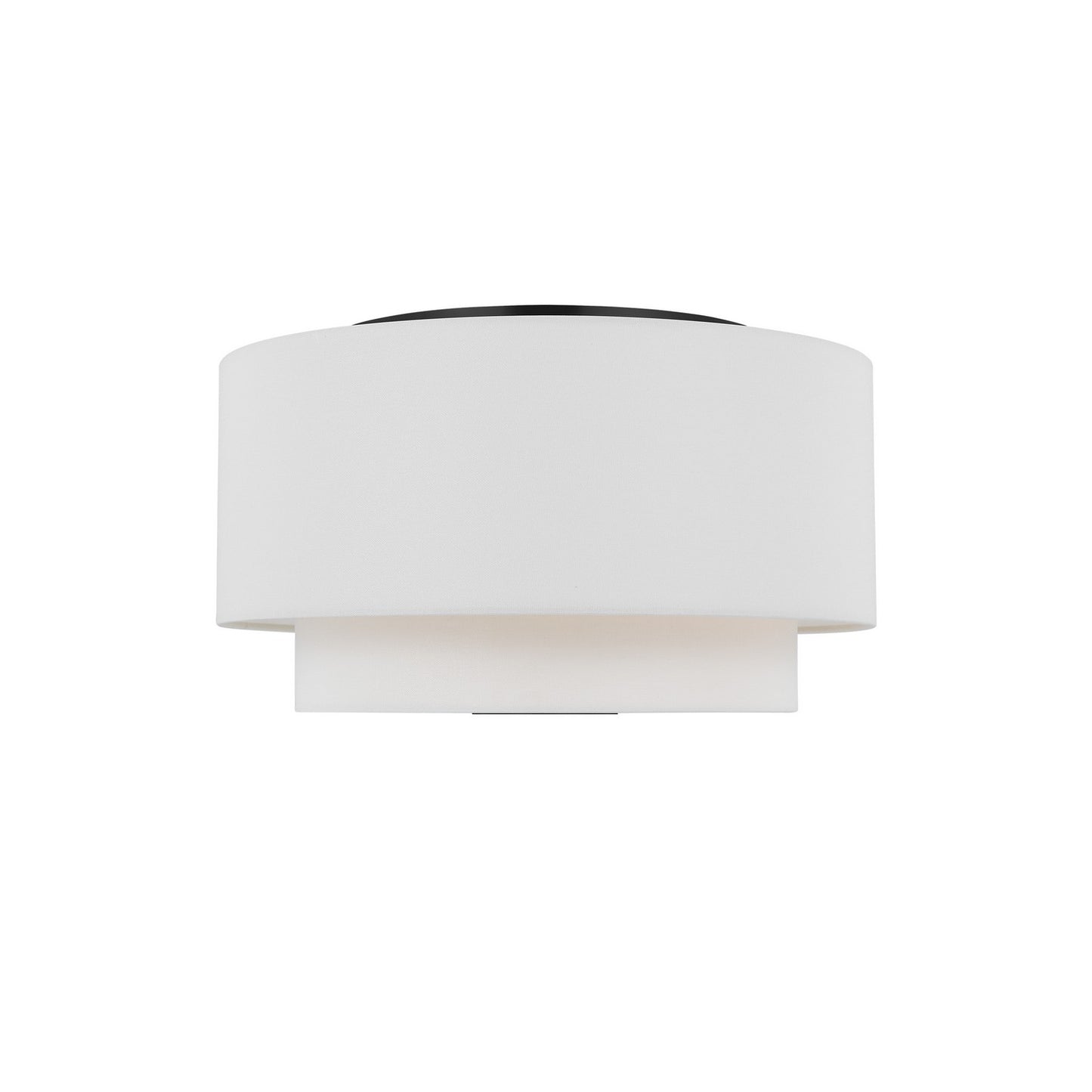 Sawyer Three Light Flush Mount in Midnight Black