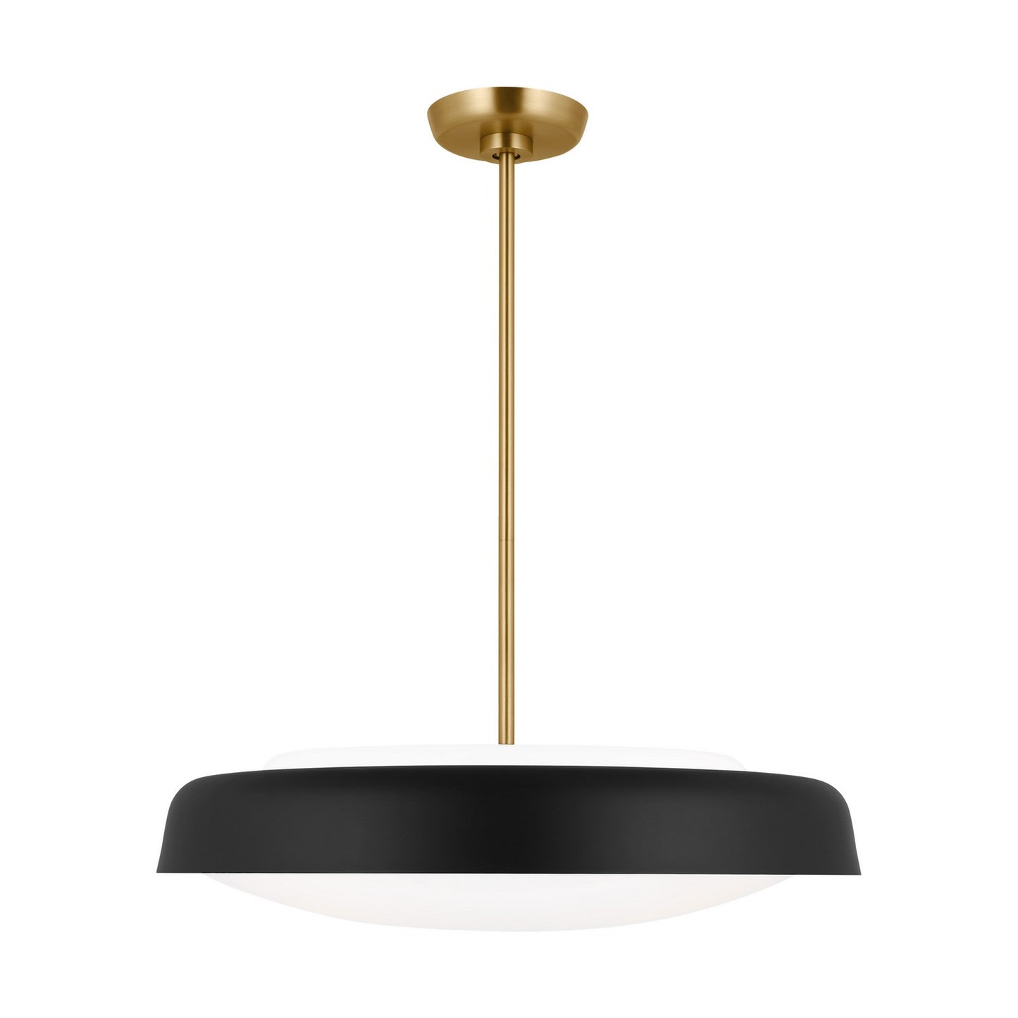 Draper Three Light Pendant in Midnight Black