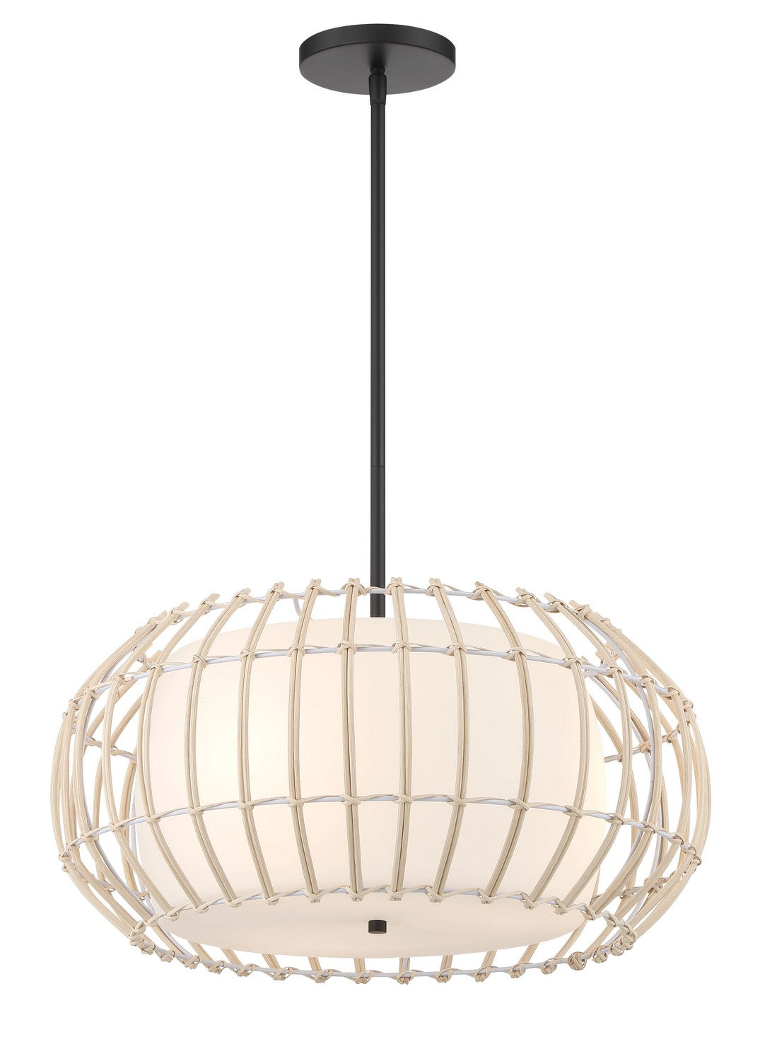 Watermill by Robin Baron Three Light Pendant in Coal