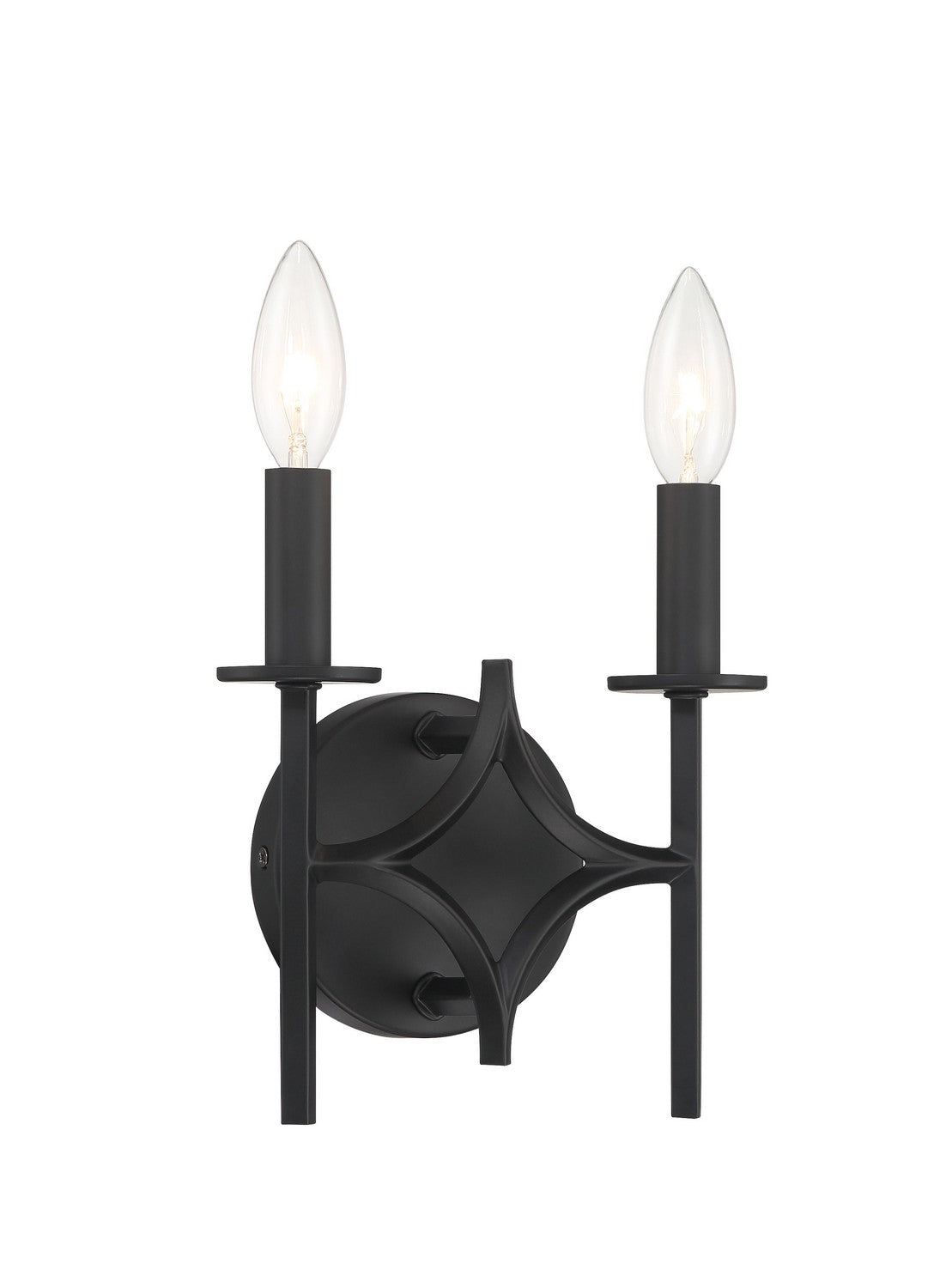 Muncie Two Light Wall Sconce in Coal