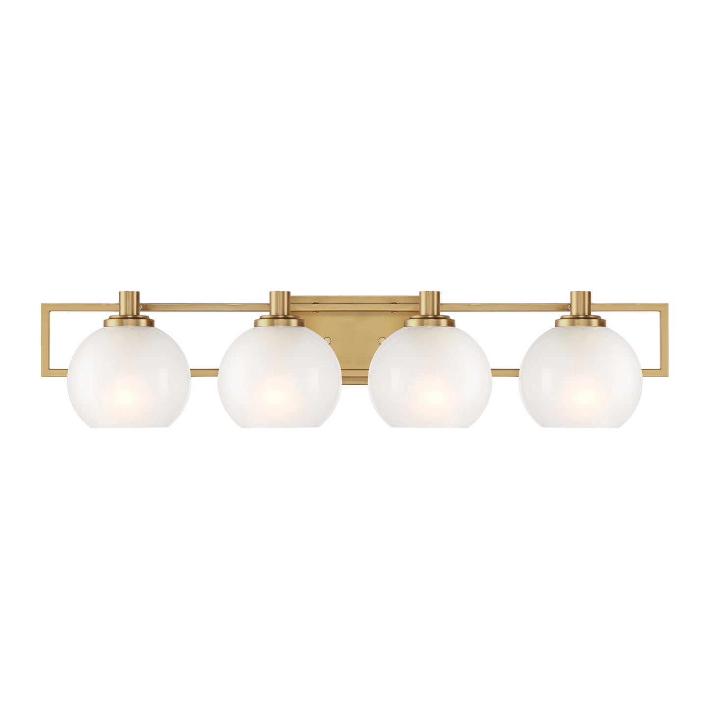 Cowen Four Light Vanity in Brushed Gold