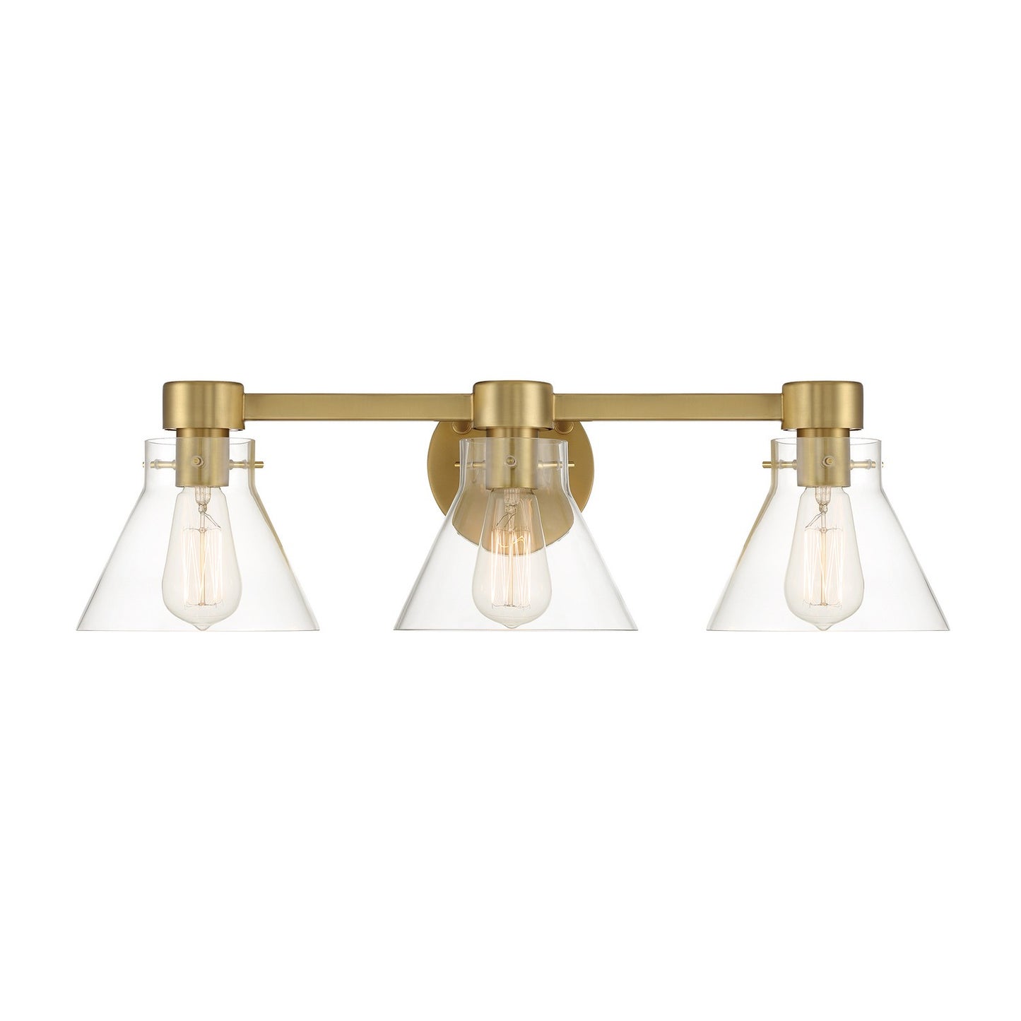 Willow Creek (existing DF extension) Three Light Vanity in Brushed Gold