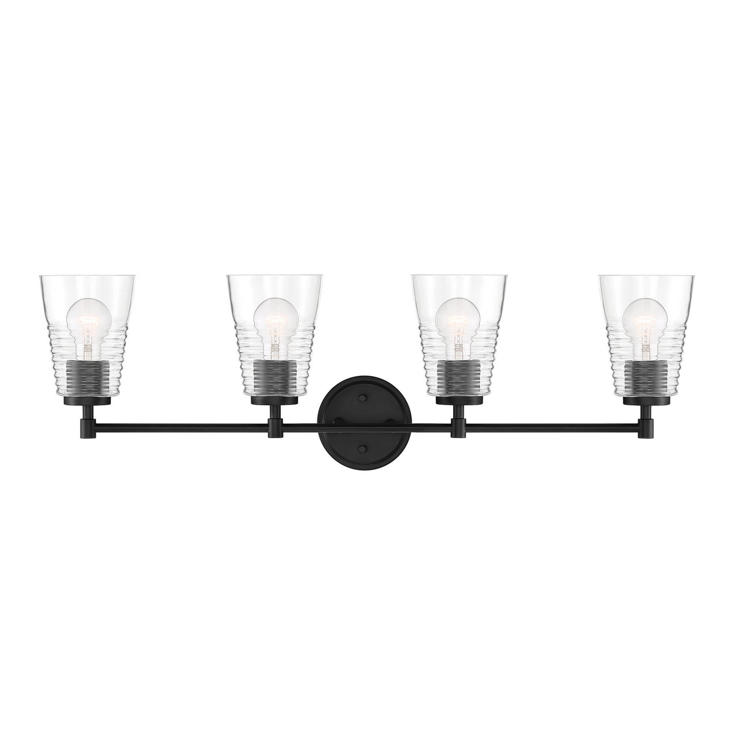 Ingo Four Light Vanity in Matte Black