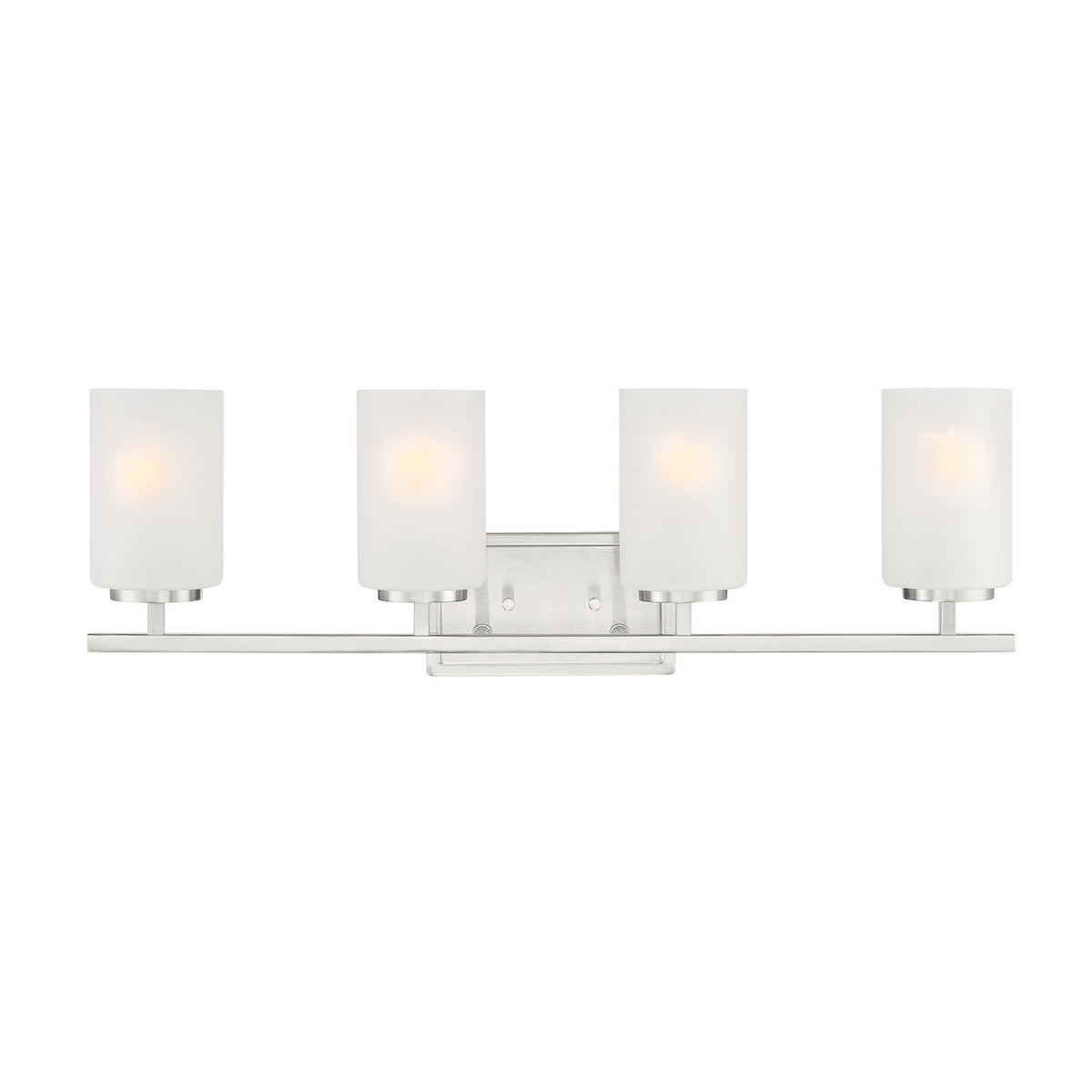 Carmine Four Light Vanity in Brushed Nickel