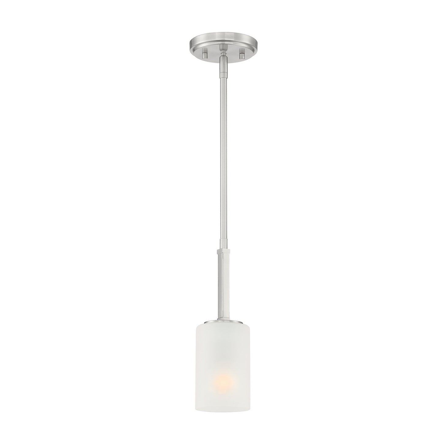 Carmine One Light Pendant in Brushed Nickel