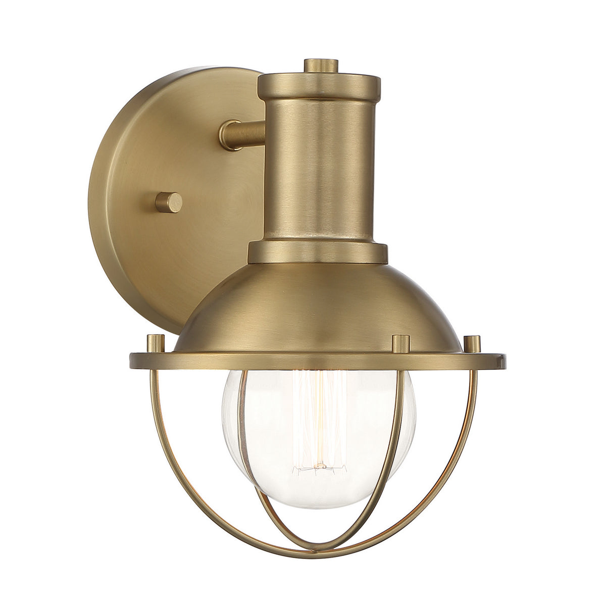 Dalton One Light Wall Sconce in Brushed Gold