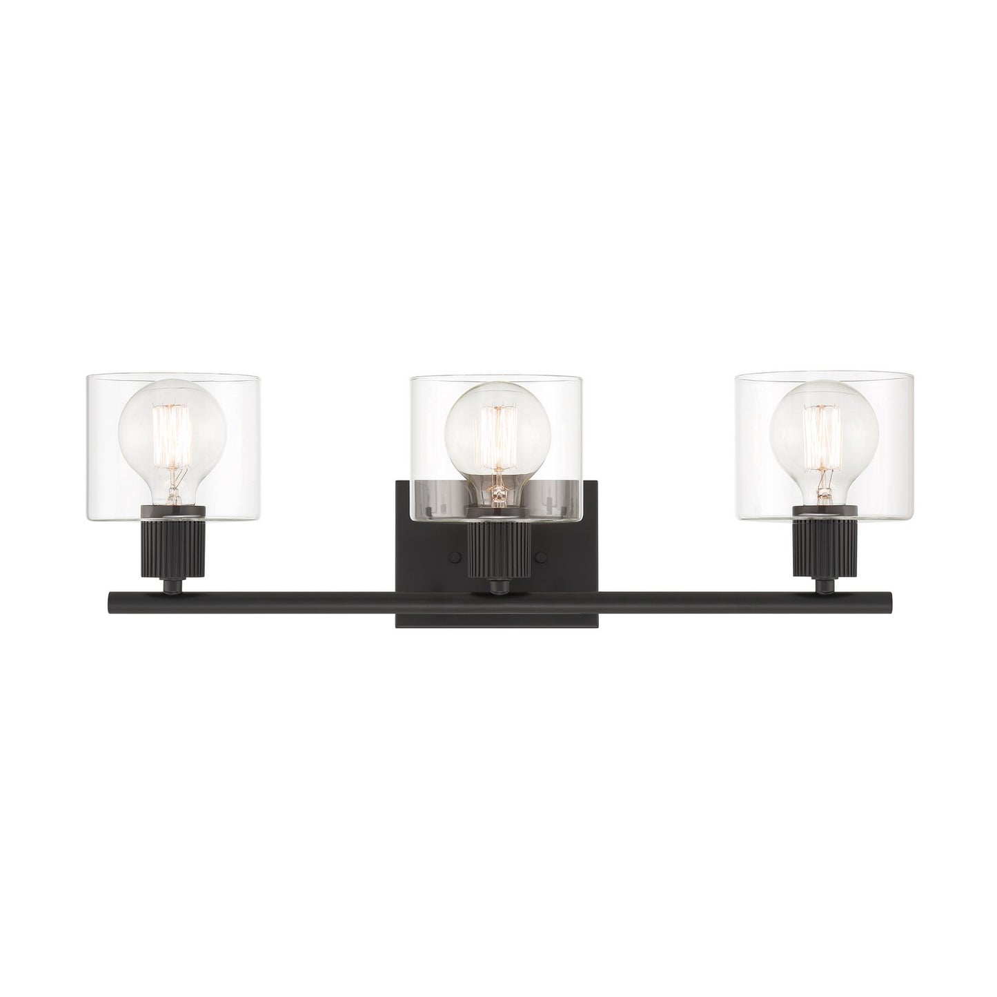 Vibrato Three Light Vanity in Matte Black