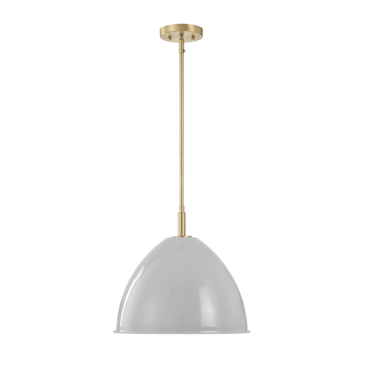 Biba One Light Pendant in Brushed Gold