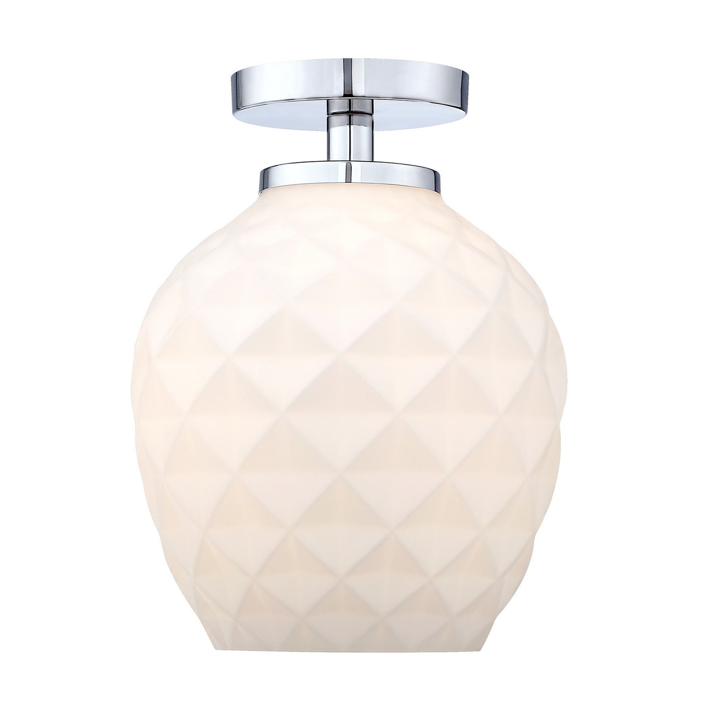 Dita One Light Semi Flush Mount in Polished Nickel
