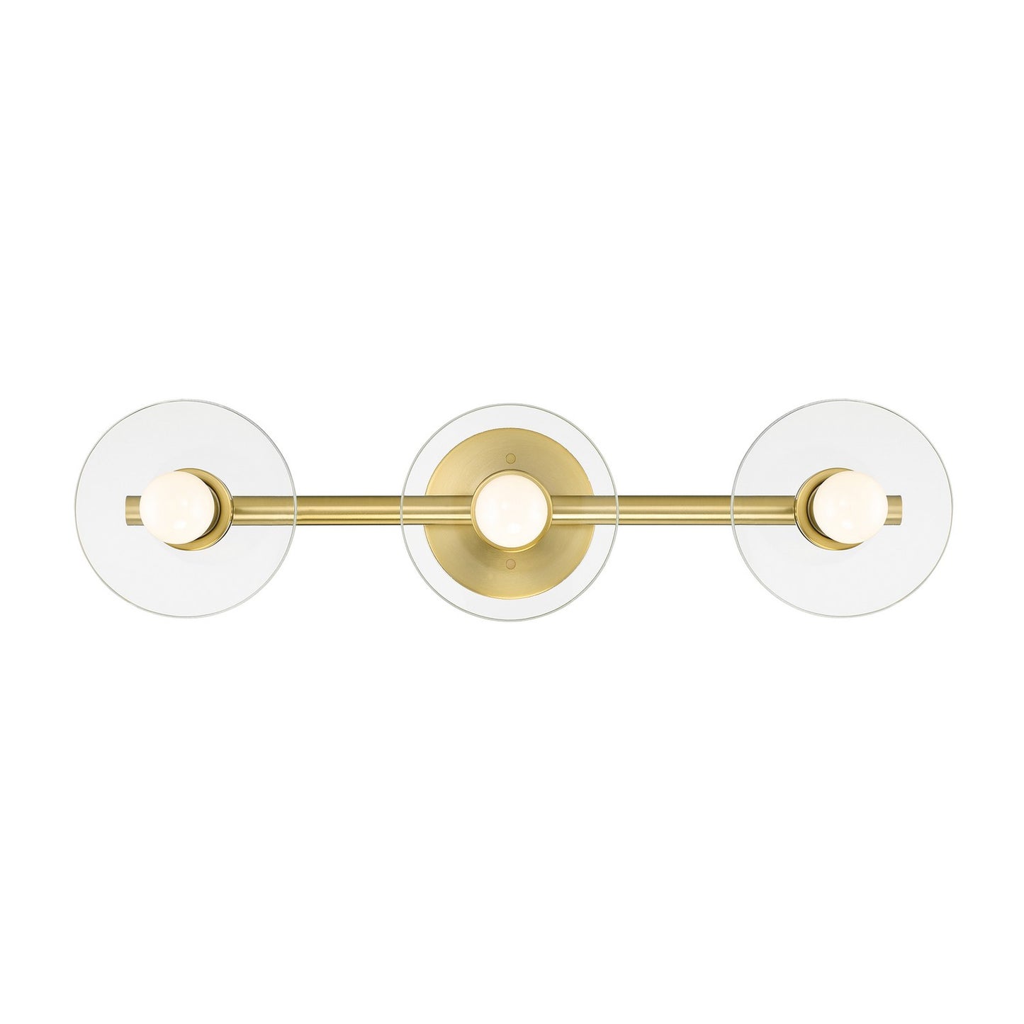 Litto Three Light Vanity in Brushed Gold