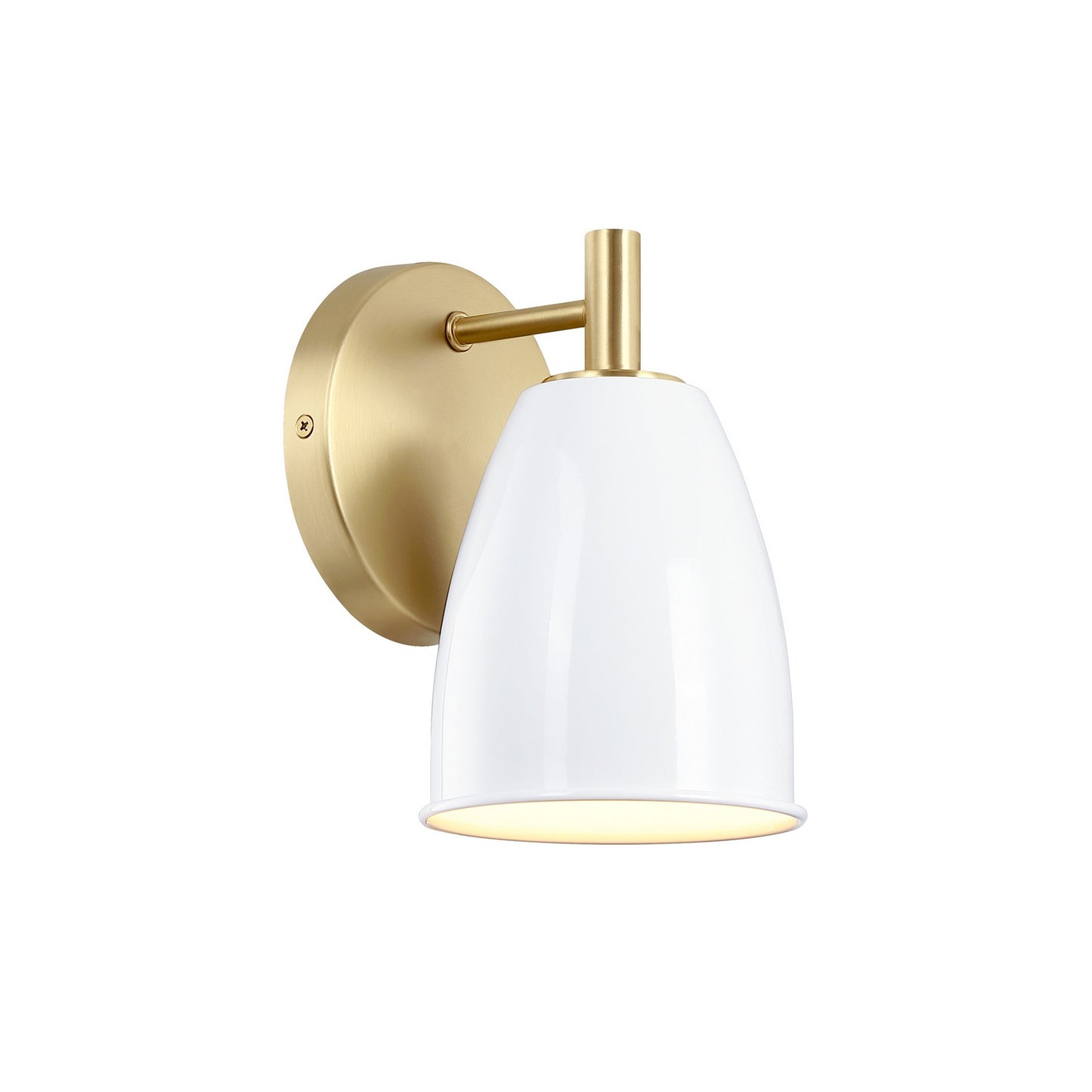 Biba One Light Wall Sconce in Brushed Gold