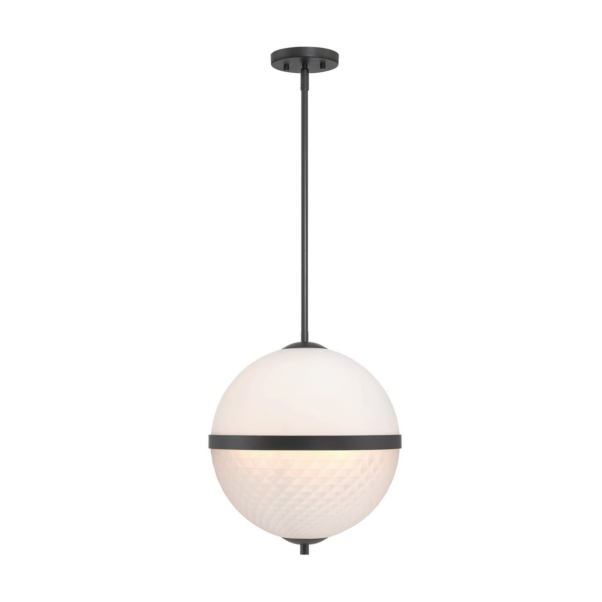 Dia Three Light Pendant in Matte Black