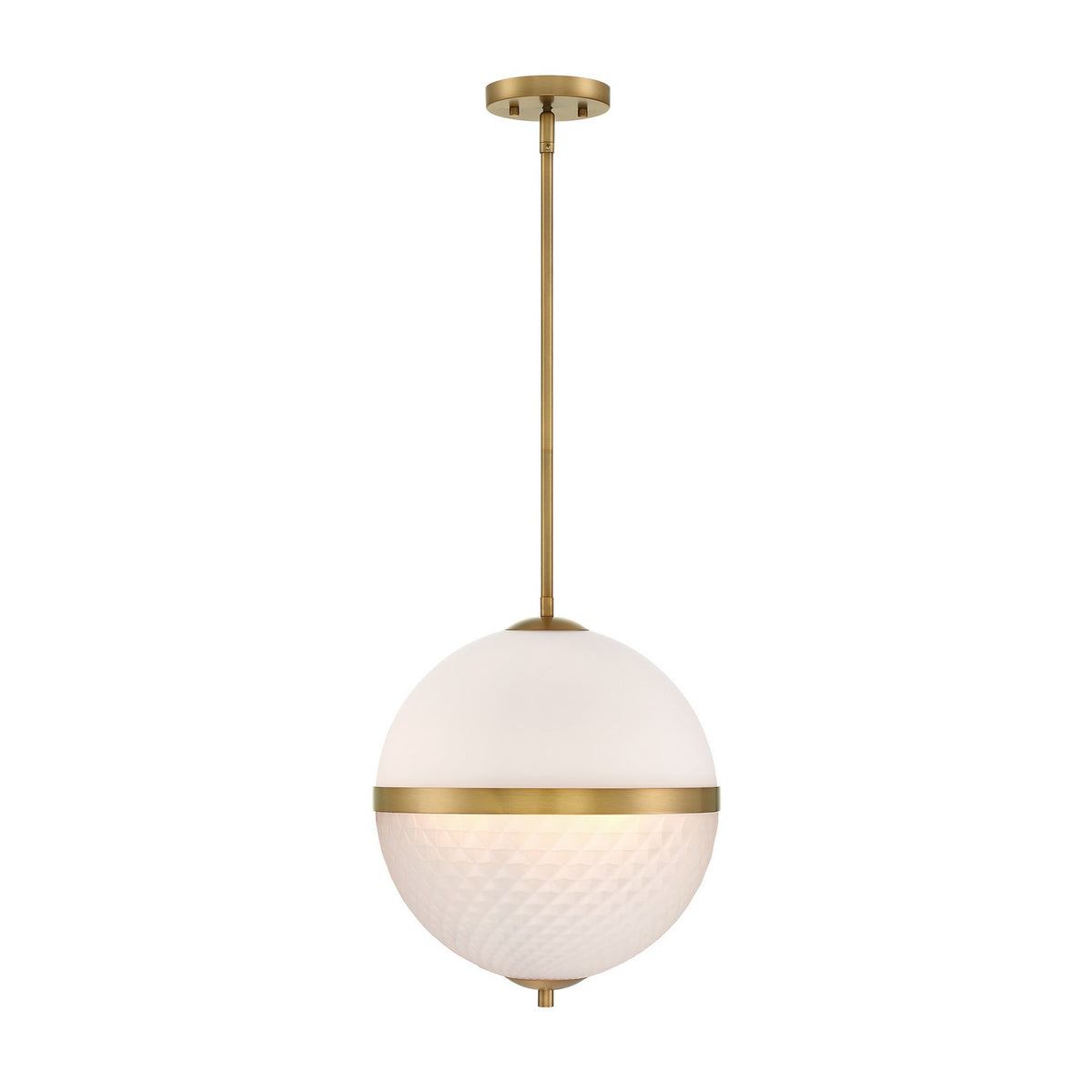 Dia Three Light Pendant in Old Satin Brass
