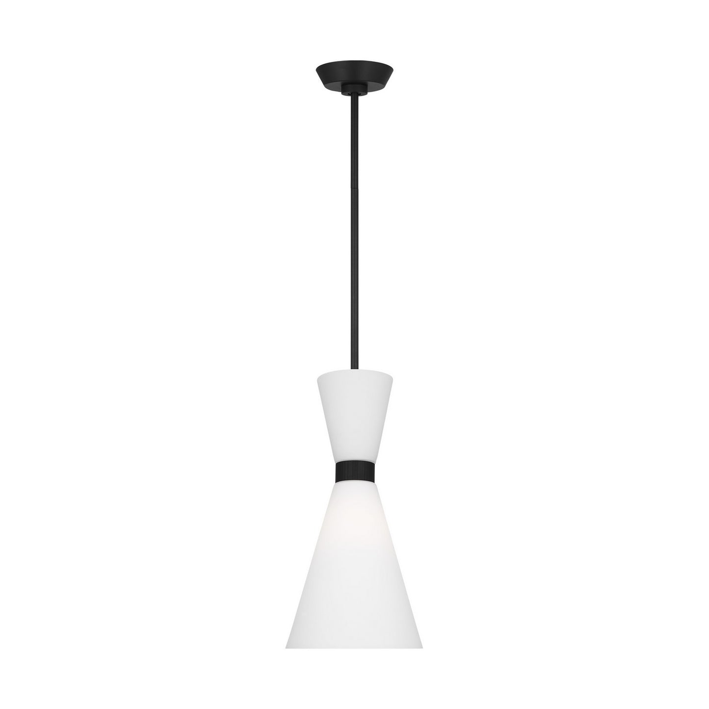 Belcarra One Light Pendant in Midnight Black