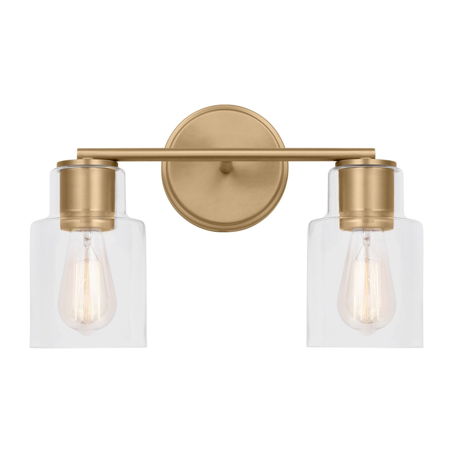 Sayward Two Light Bath in Satin Brass