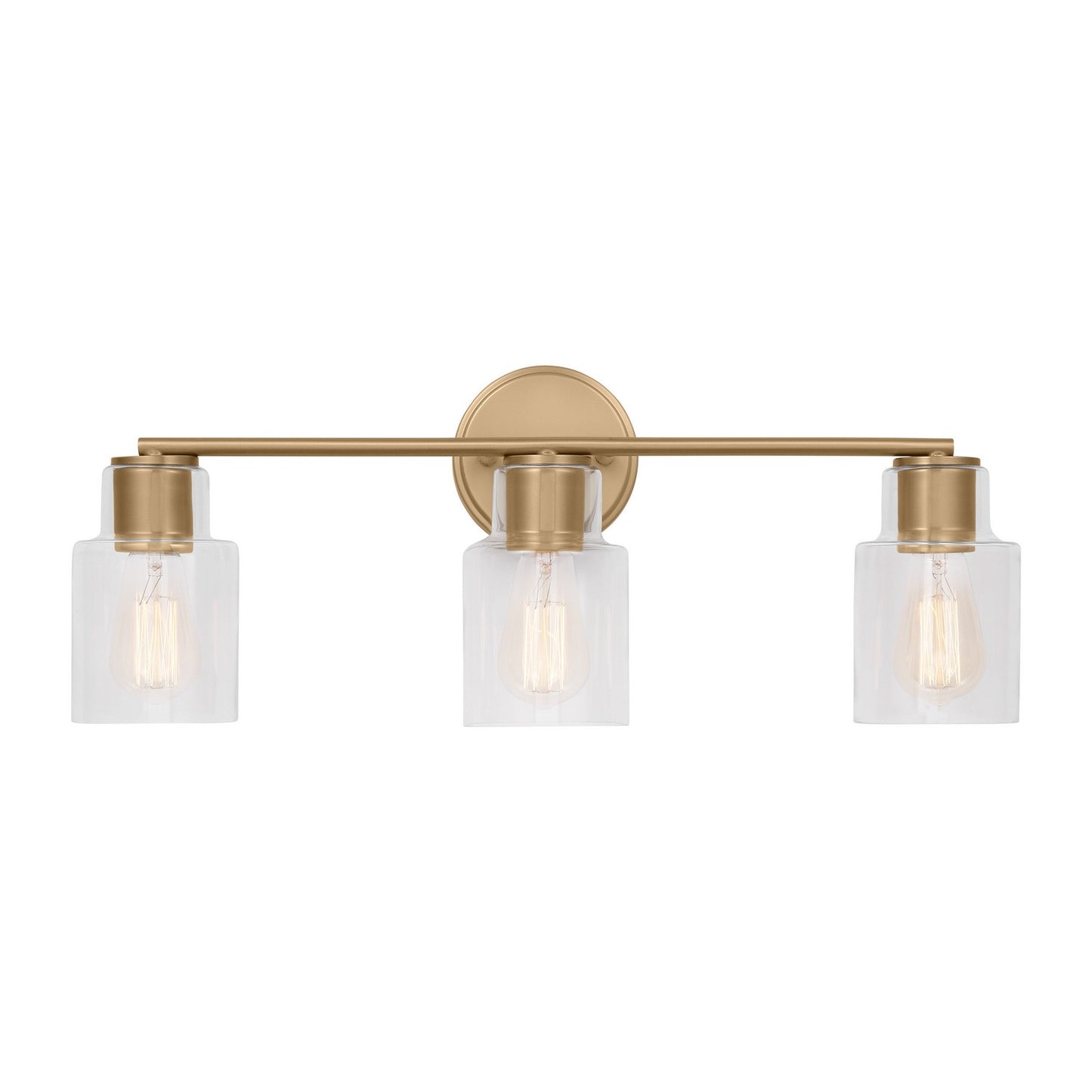 Sayward Three Light Bath in Satin Brass