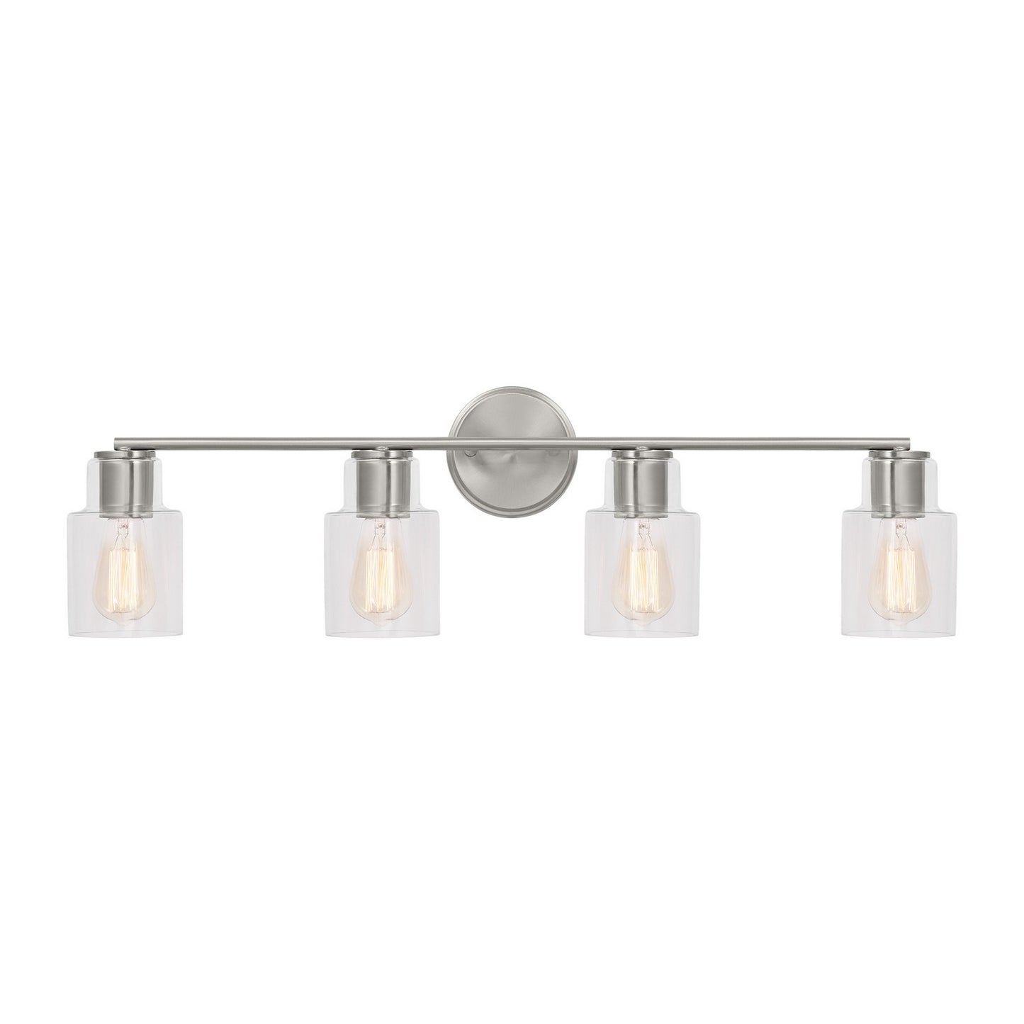 Sayward Four Light Bath in Brushed Steel