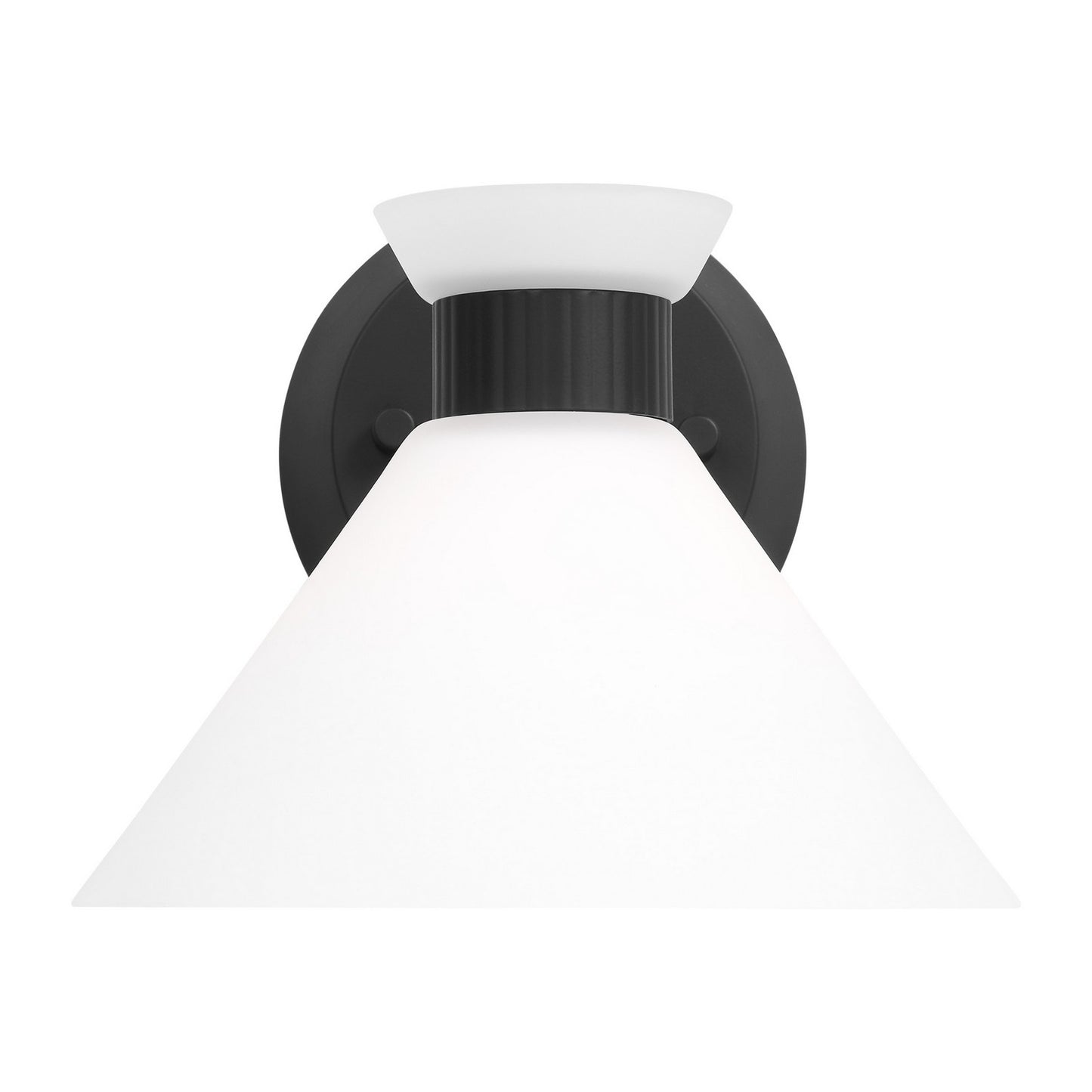 Belcarra One Light Wall Sconce in Midnight Black