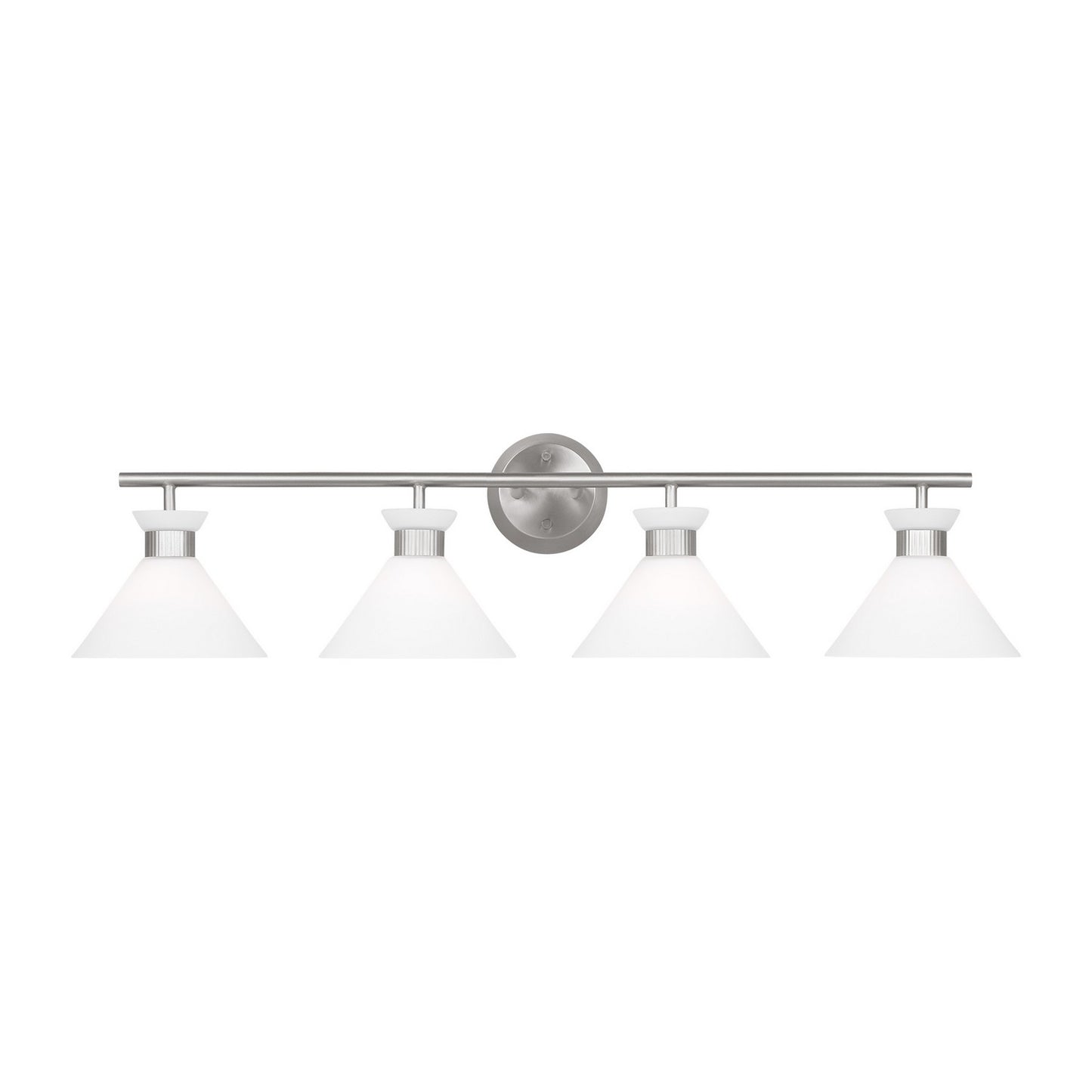 Belcarra Four Light Bath in Brushed Steel