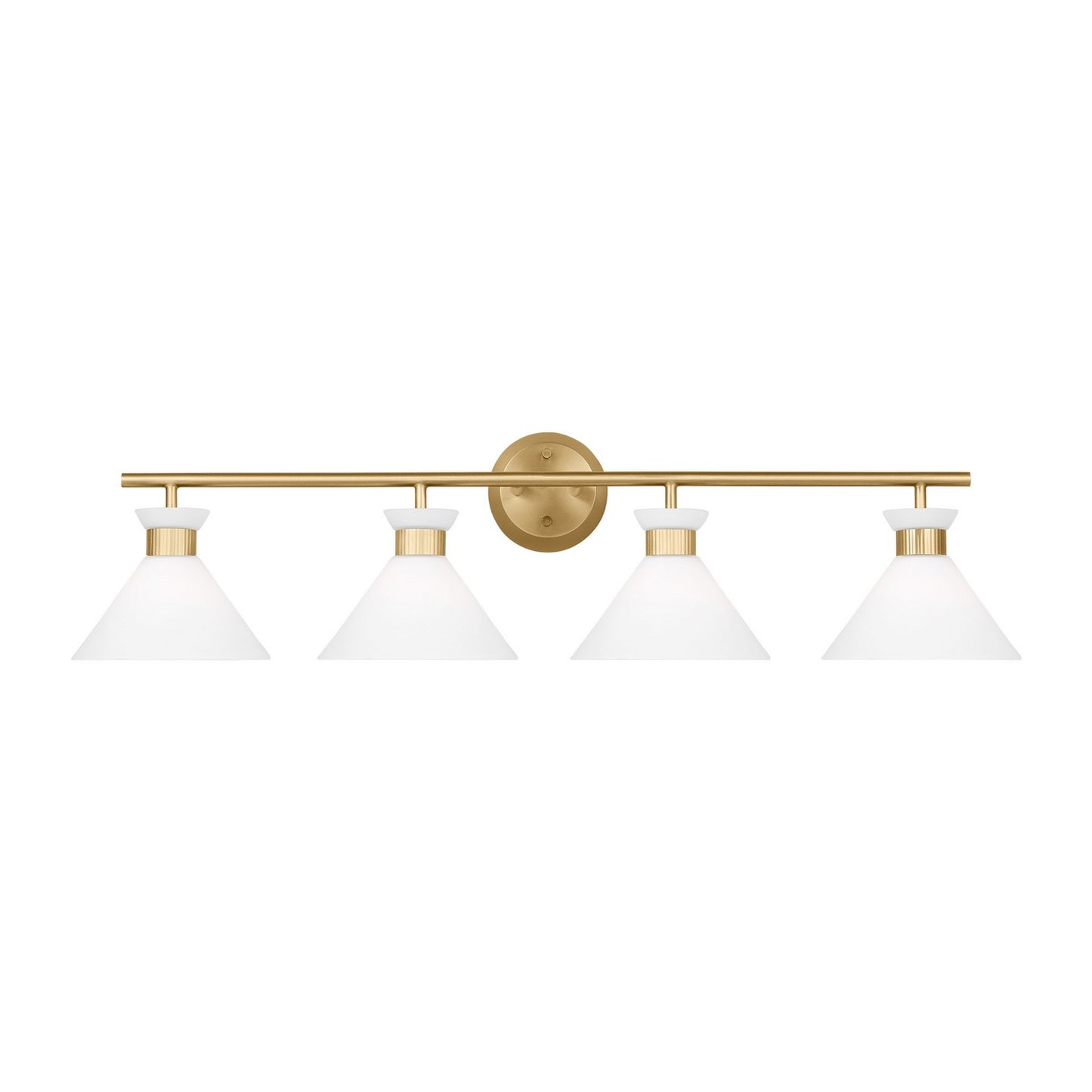 Belcarra Four Light Bath in Satin Brass
