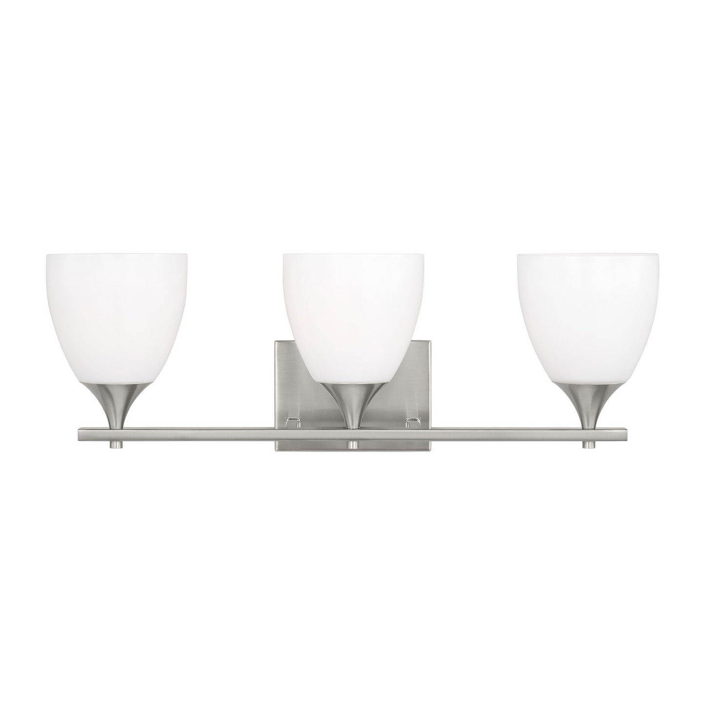 Toffino Three Light Bath in Brushed Steel
