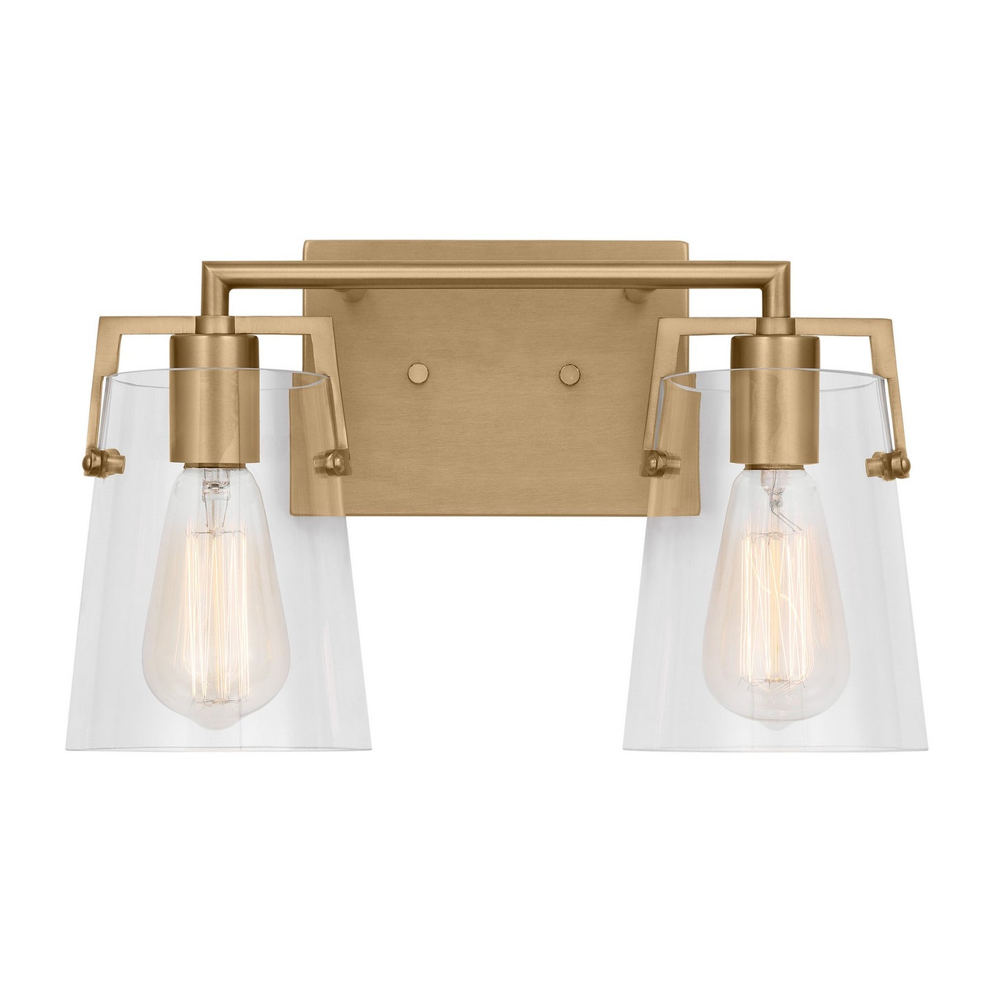 Crofton Two Light Bath in Satin Brass