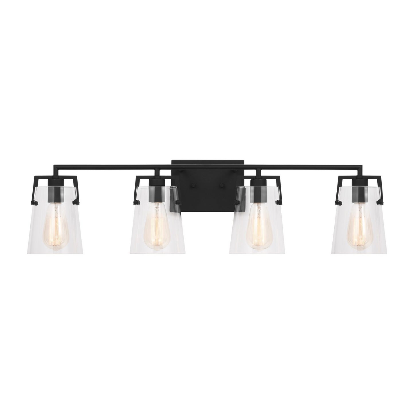 Crofton Four Light Bath in Midnight Black