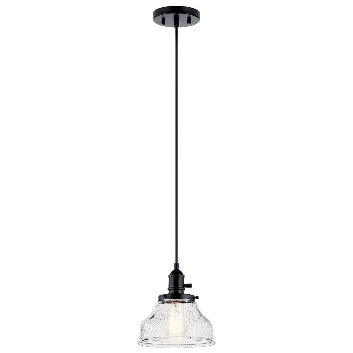 Avery One Light Mini Pendant in Black