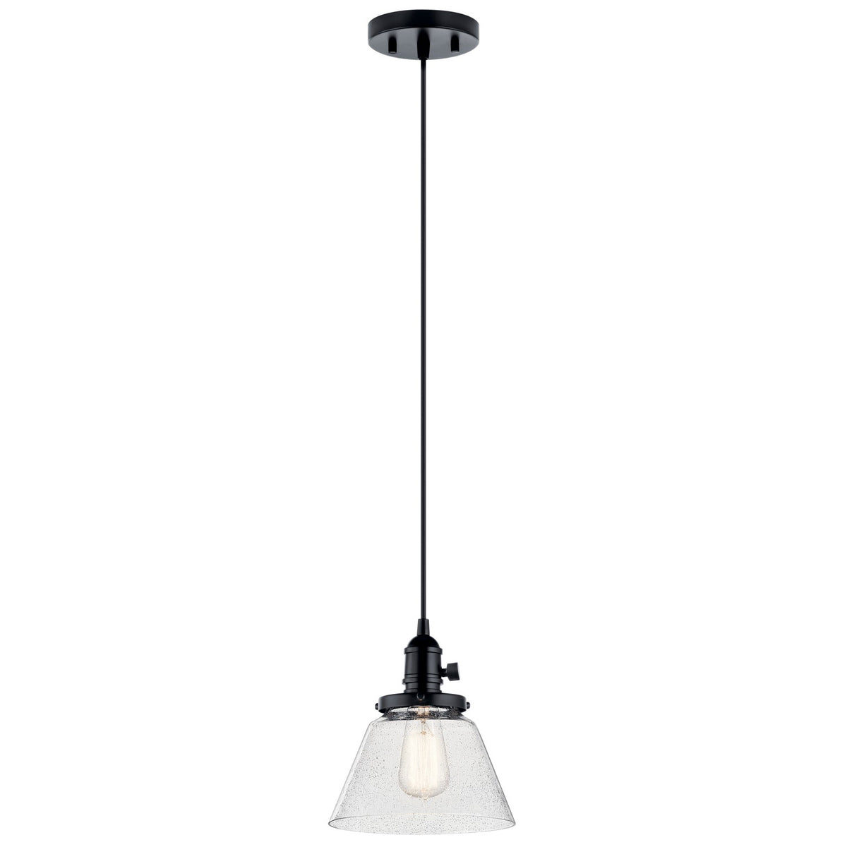 Avery One Light Mini Pendant in Black