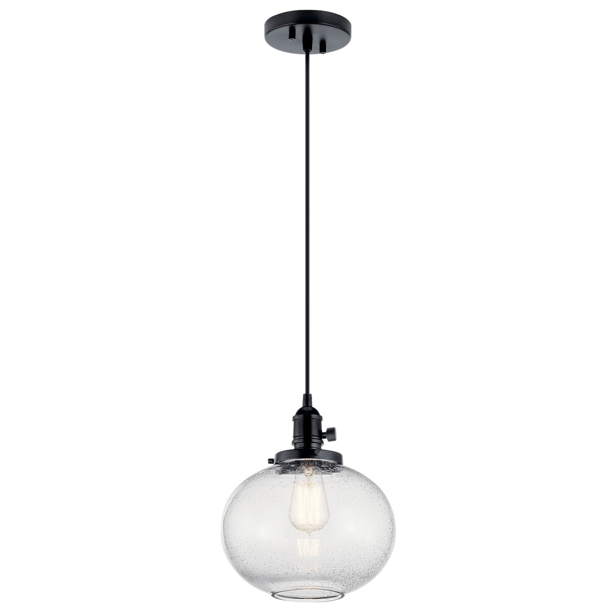 Avery One Light Mini Pendant in Black