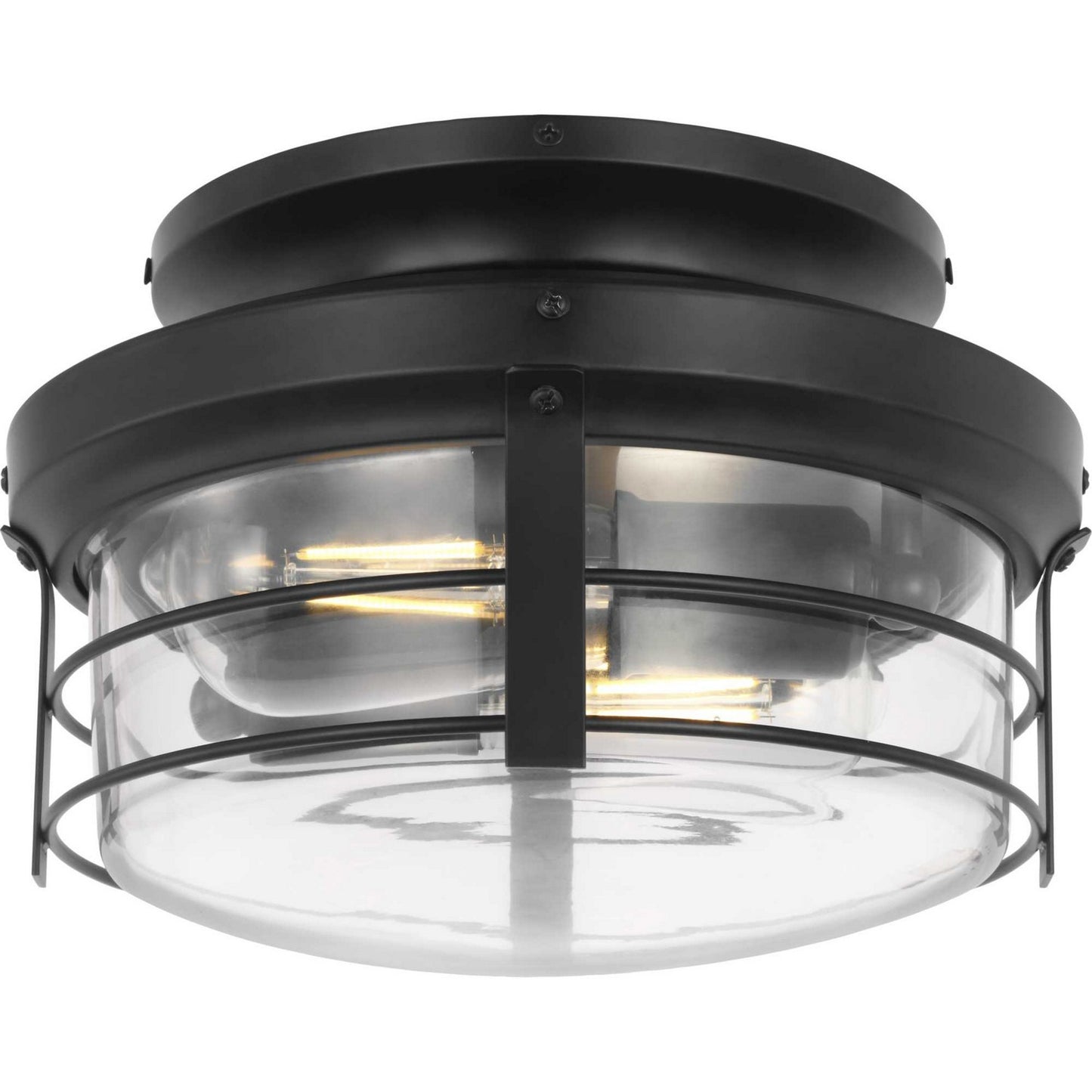 Progress Lighting - P260004-31M-WB - Two Light Fan Light Kit - Springer II - Matte Black