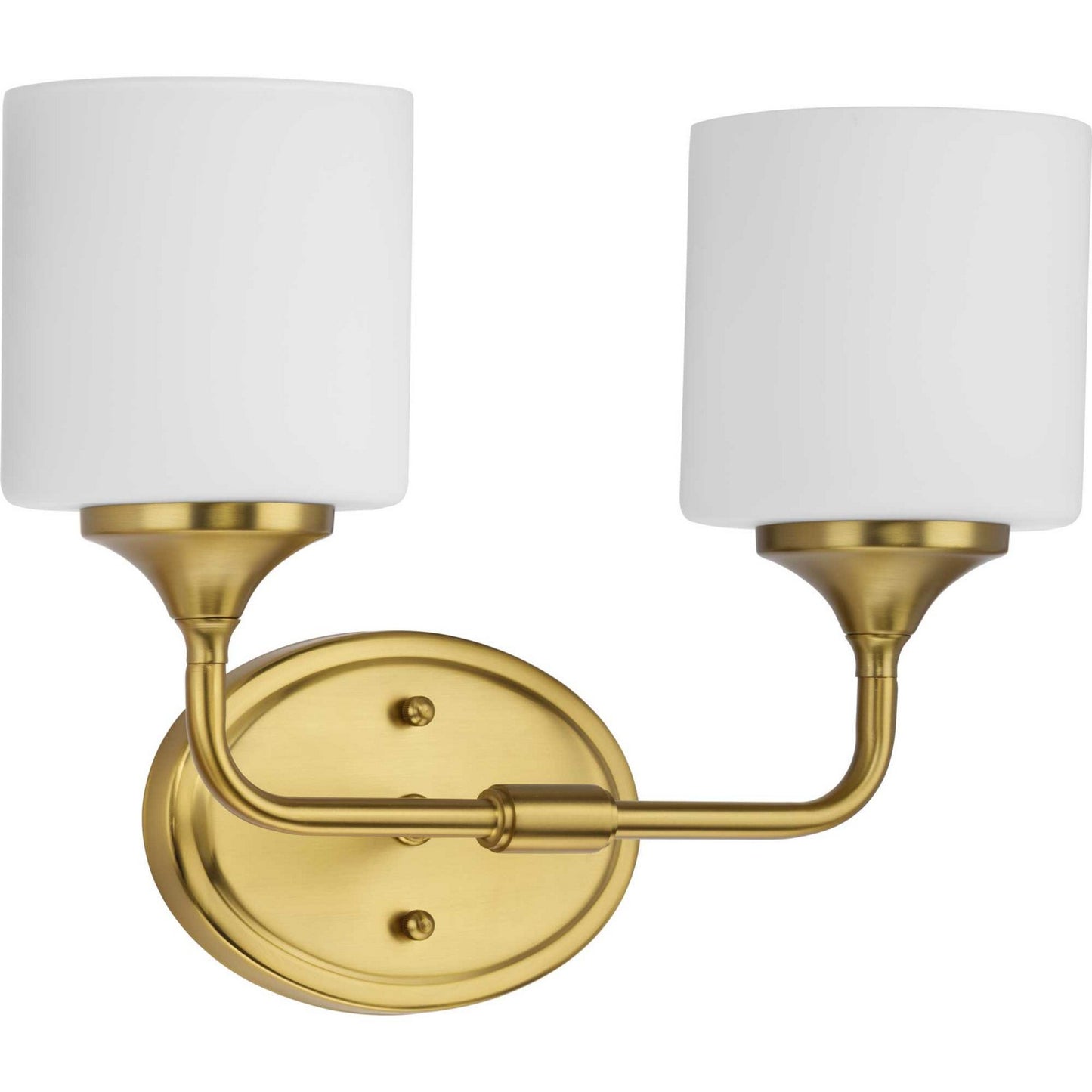 Lynzie Two Light Bath in Brushed Gold