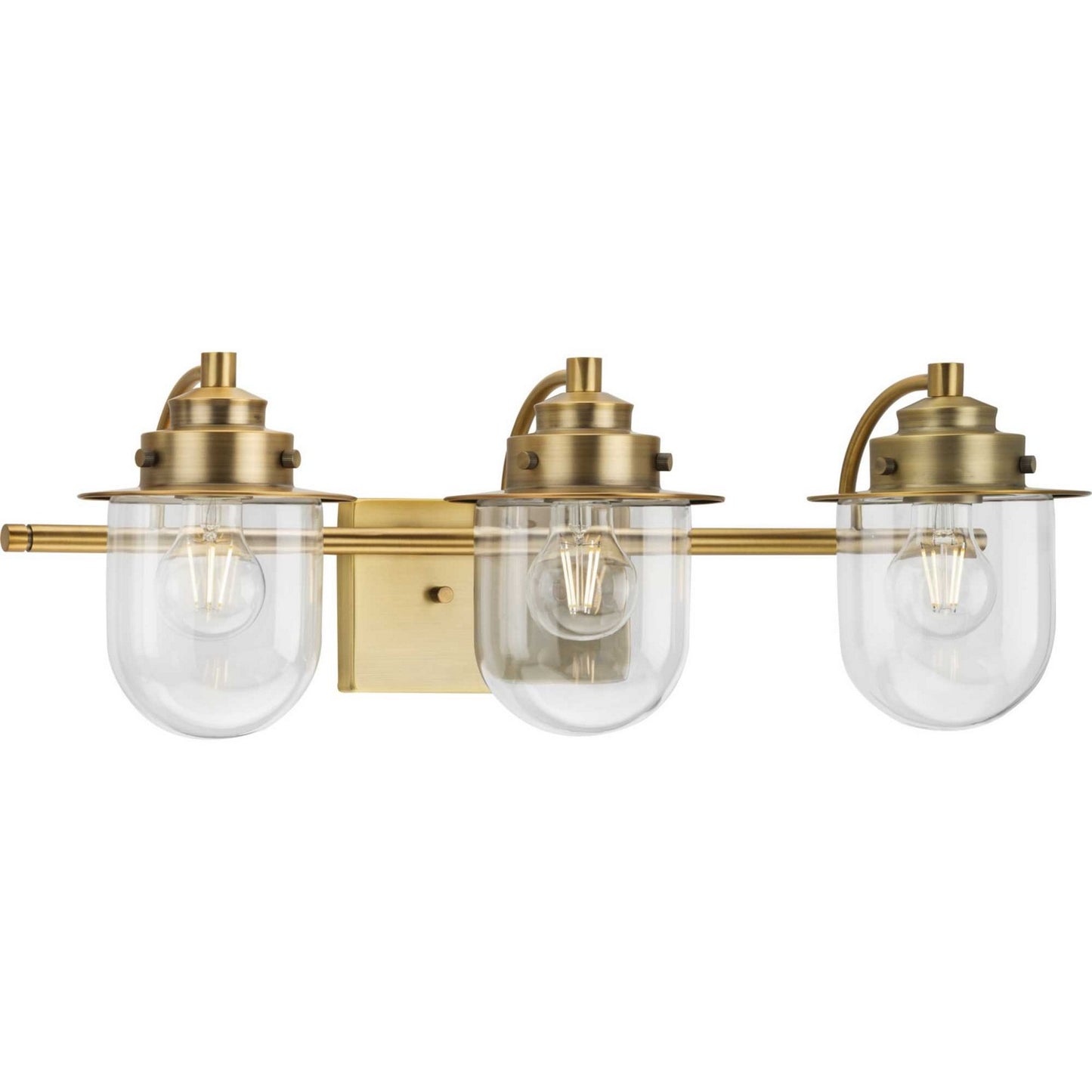 Northlake Three Light Bath in Vintage Brass