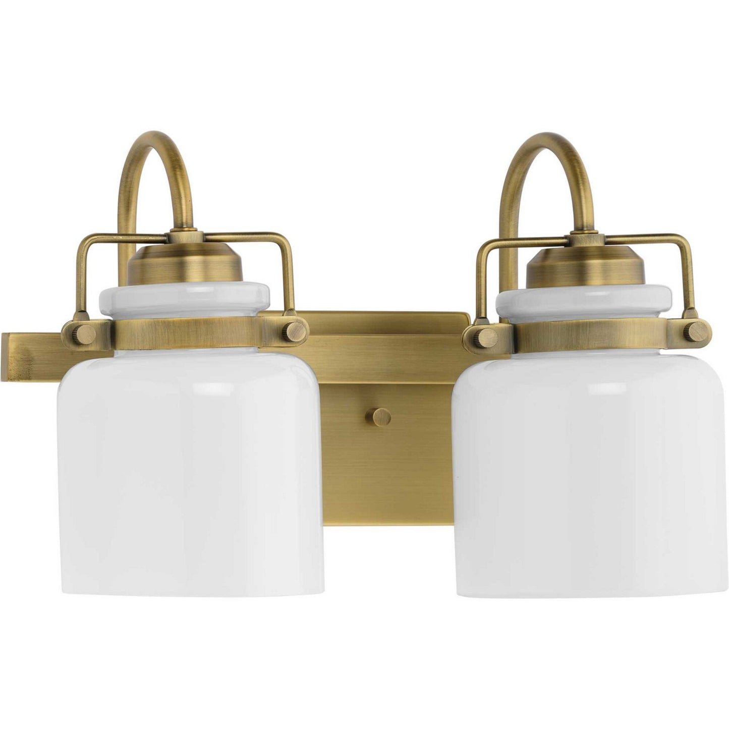 Fessler Two Light Bath in Vintage Brass