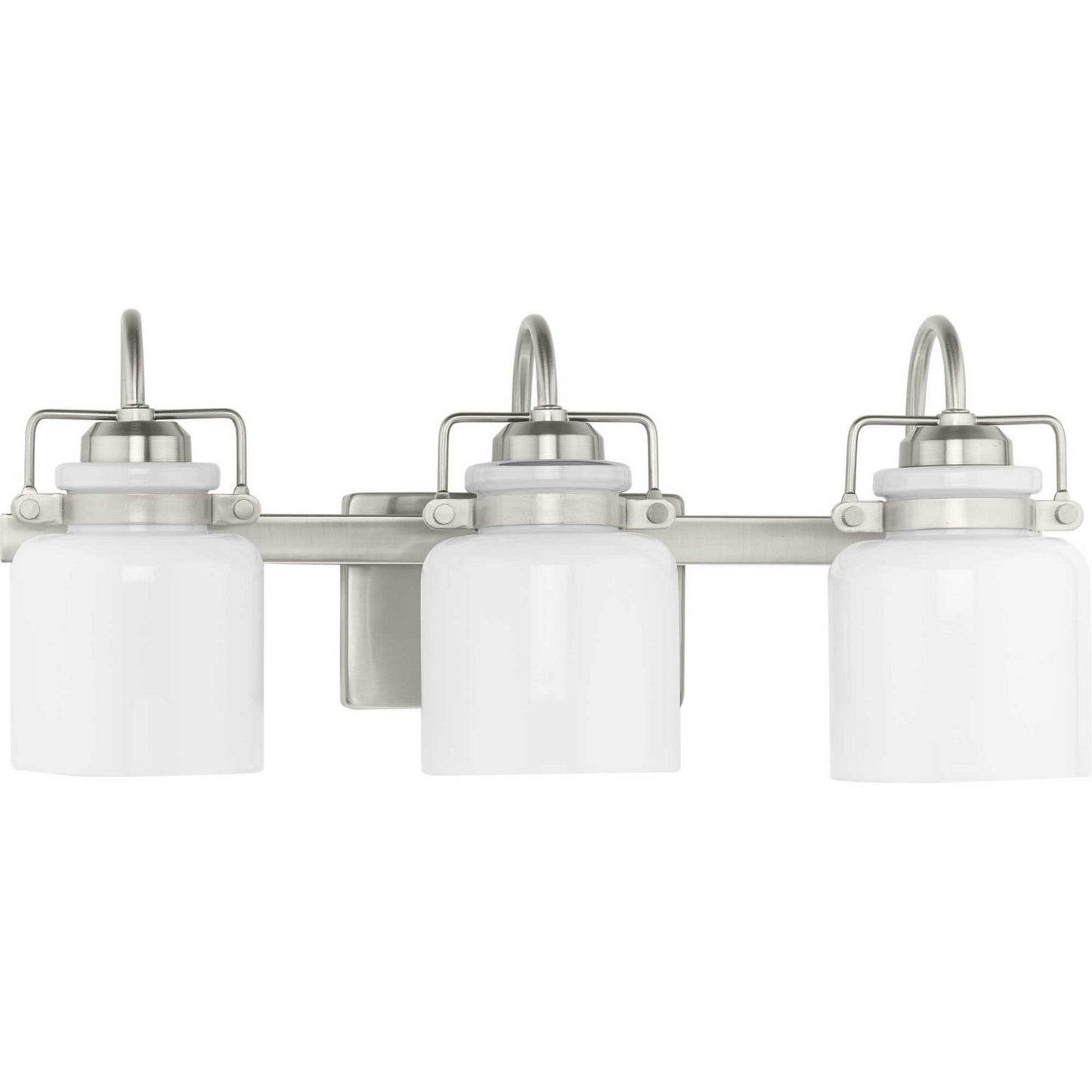 Fessler Three Light Bath in Brushed Nickel