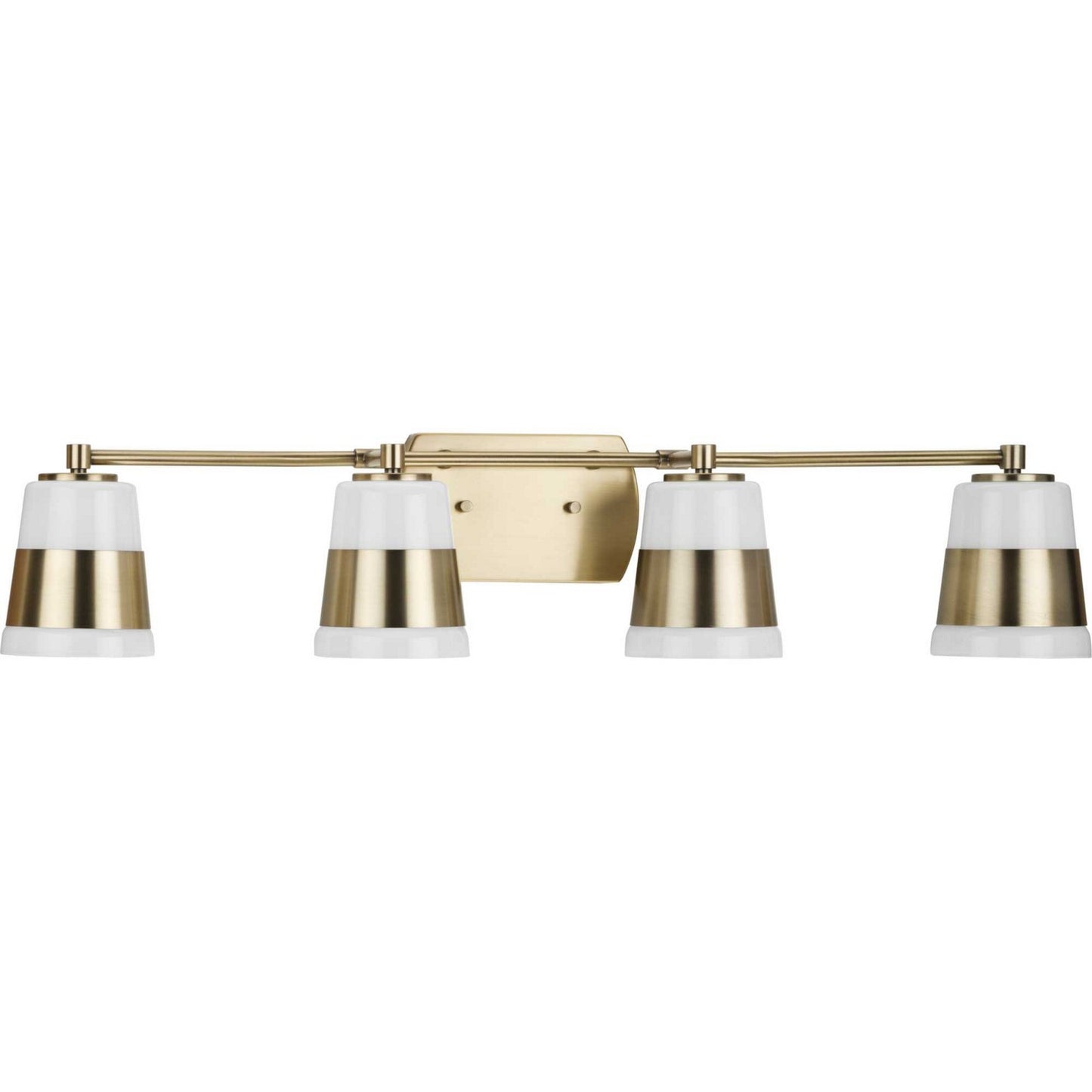 Haven Four Light Bath in Vintage Brass