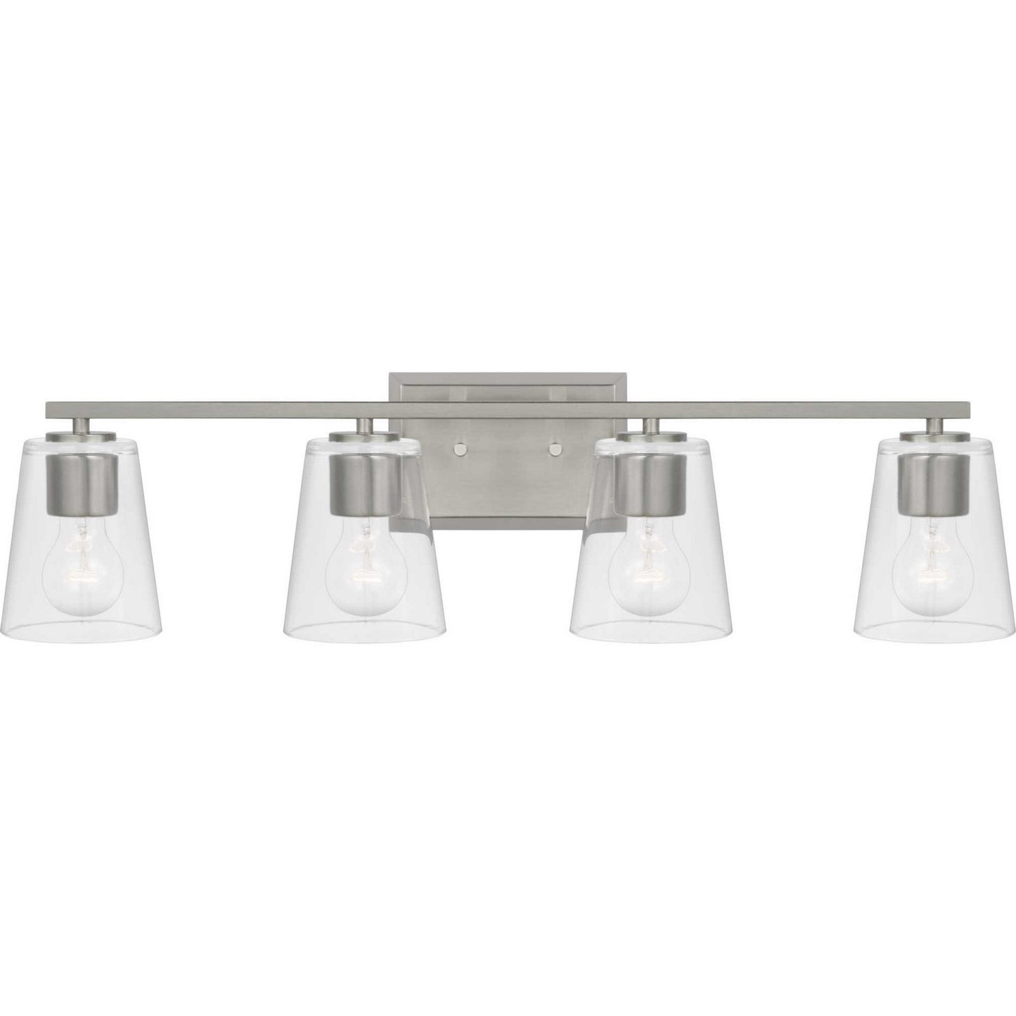 Progress Lighting - P300460-009 - Four Light Bath - Vertex - Brushed Nickel
