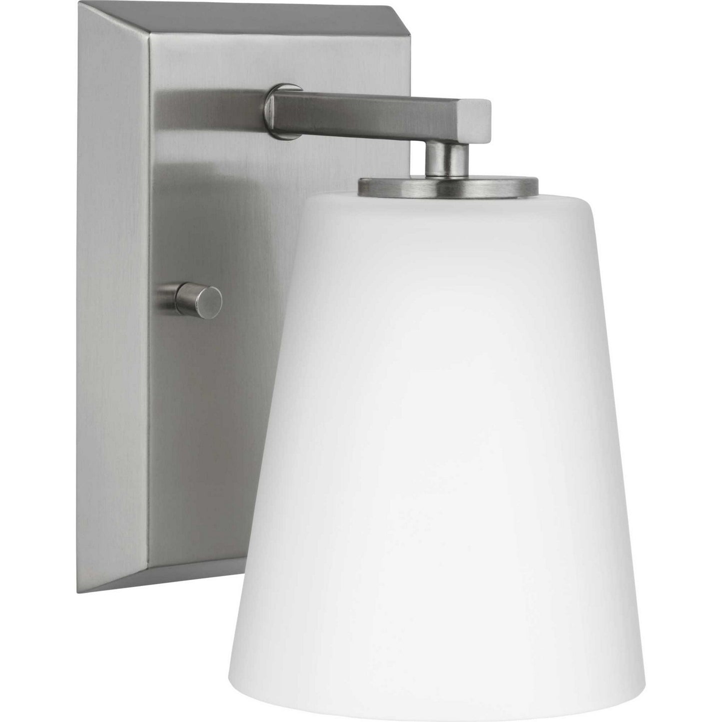 Vertex One Light Bath in Brushed Nickel