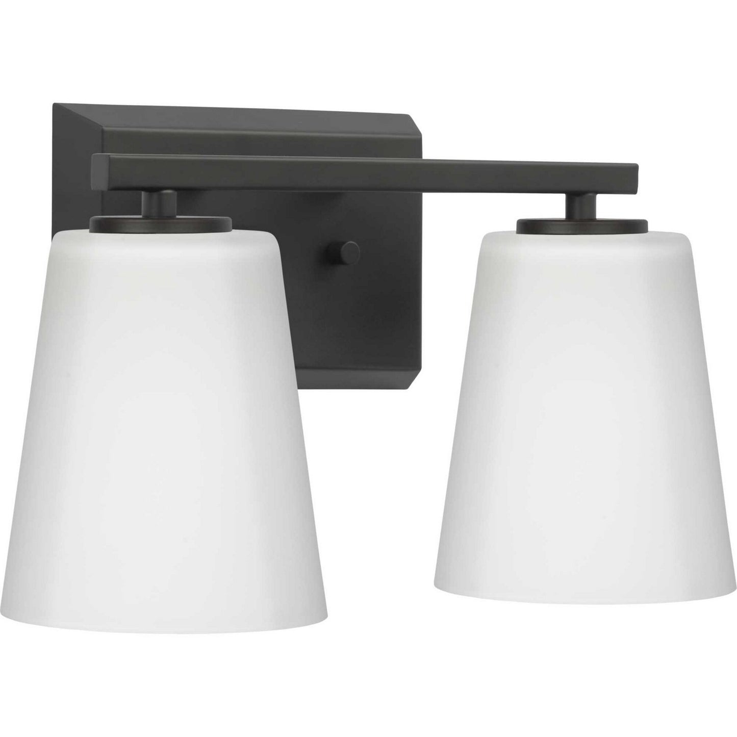Vertex Two Light Bath in Matte Black