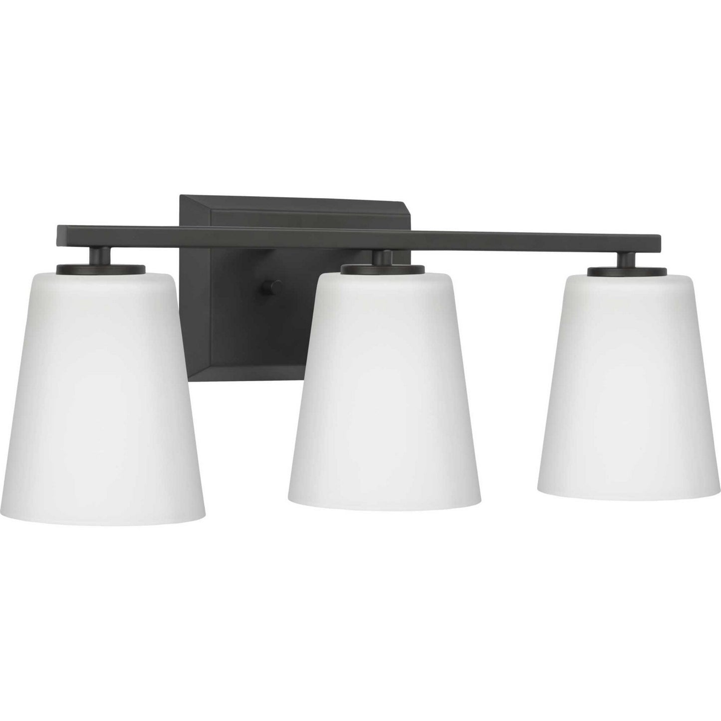 Vertex Three Light Bath in Matte Black