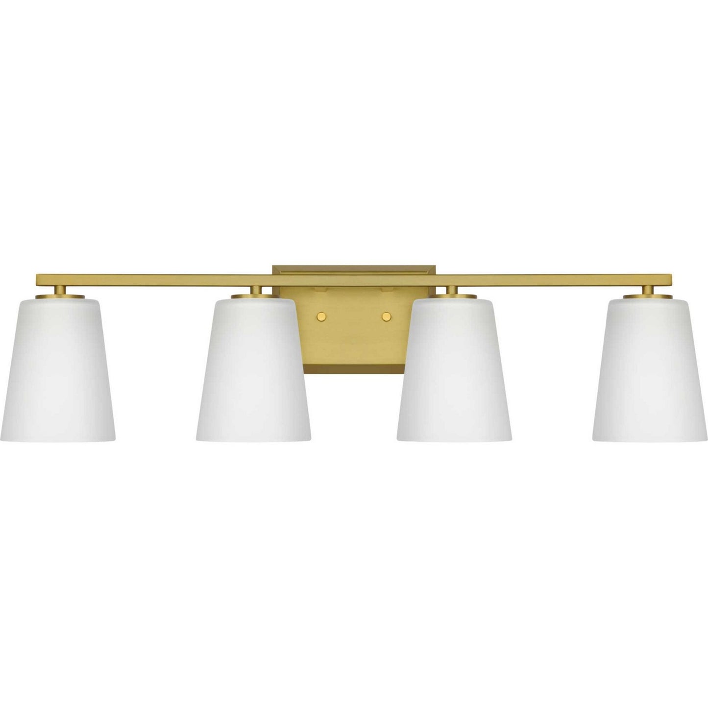 Progress Lighting - P300464-191 - Four Light Bath - Vertex - Brushed Gold
