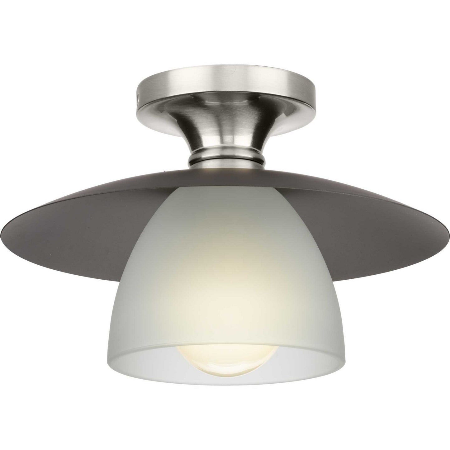 Trimble One Light Semi Flush Mount in Brushed Nickel
