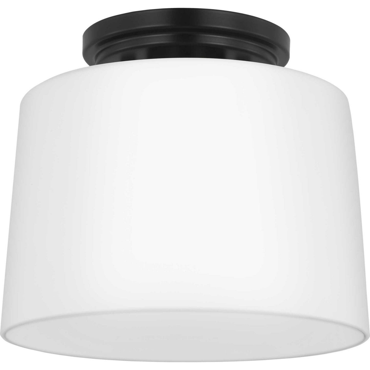 Adley One Light Flush Mount in Matte Black