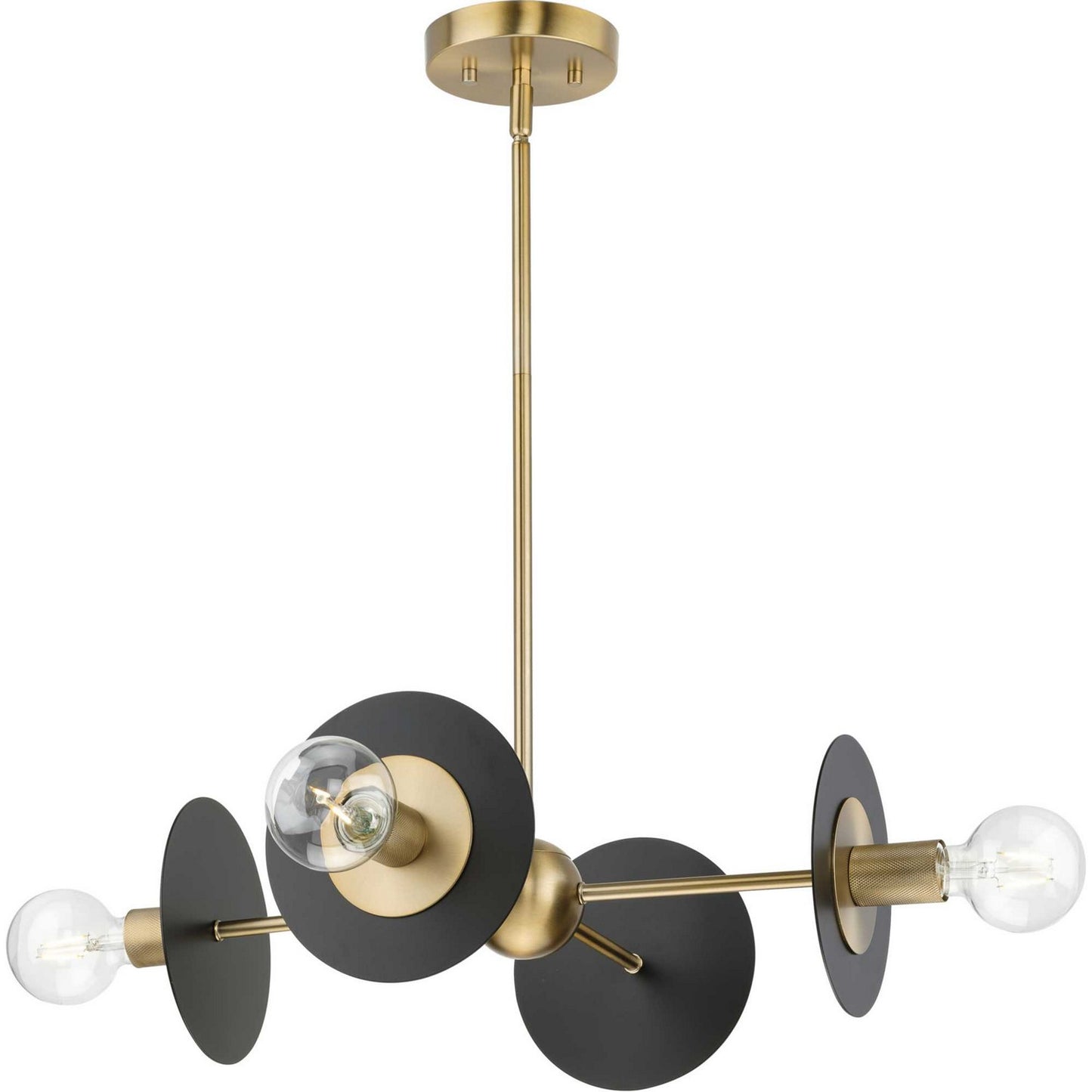 Trimble Four Light Chandelier in Brushed Bronze