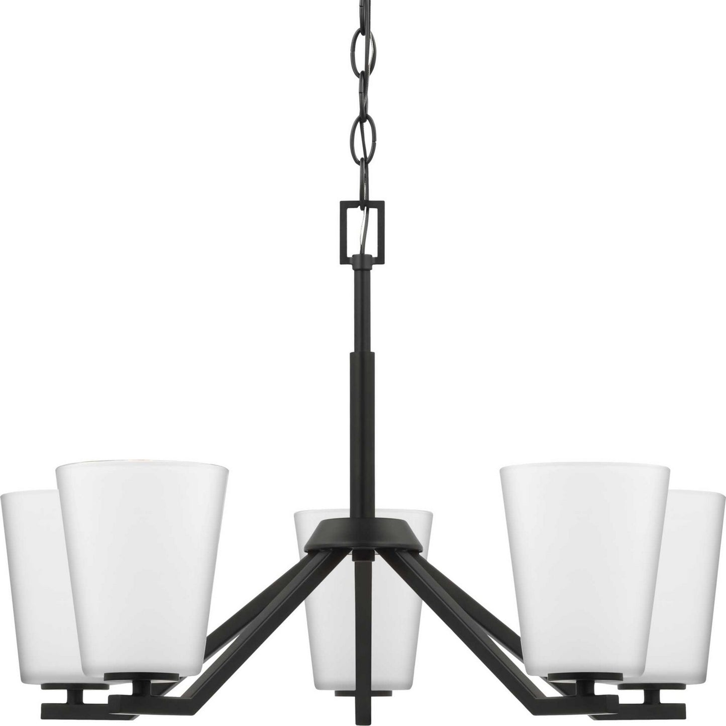 Progress Lighting - P400343-31M - Five Light Chandelier - Vertex - Matte Black