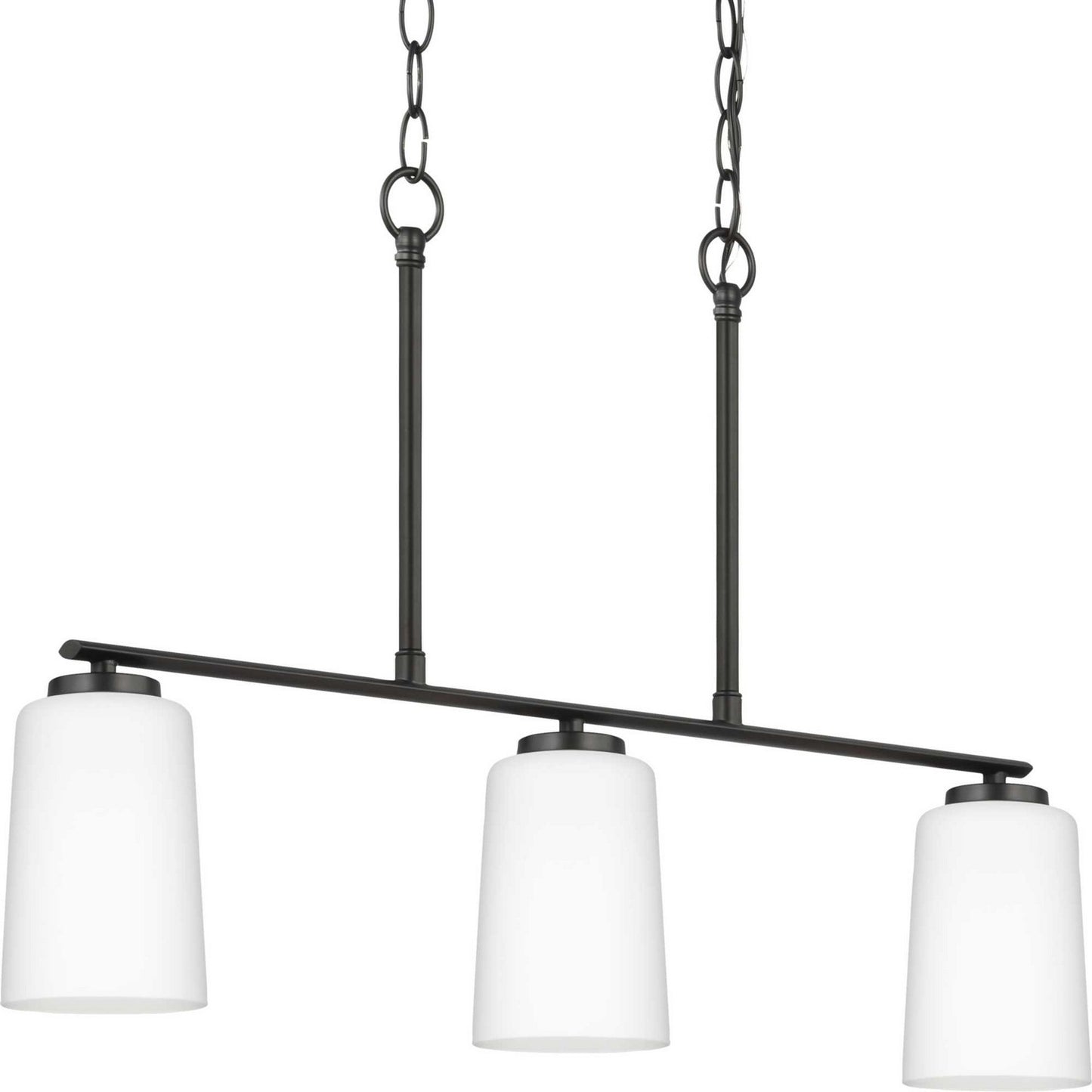 Progress Lighting - P400348-31M - Three Light Linear Chandelier - Adley - Matte Black