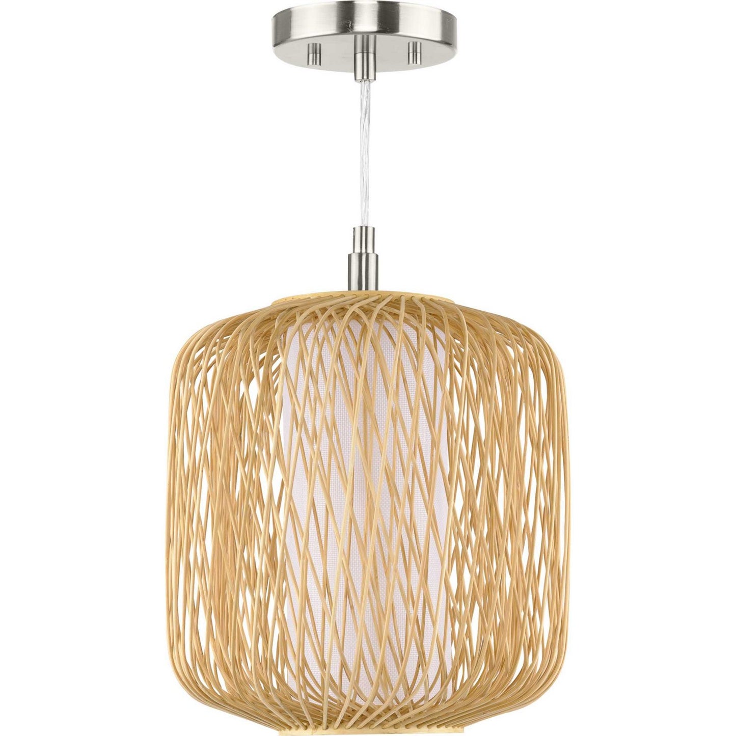 Cordova One Light Mini Pendant in Natural Rattan