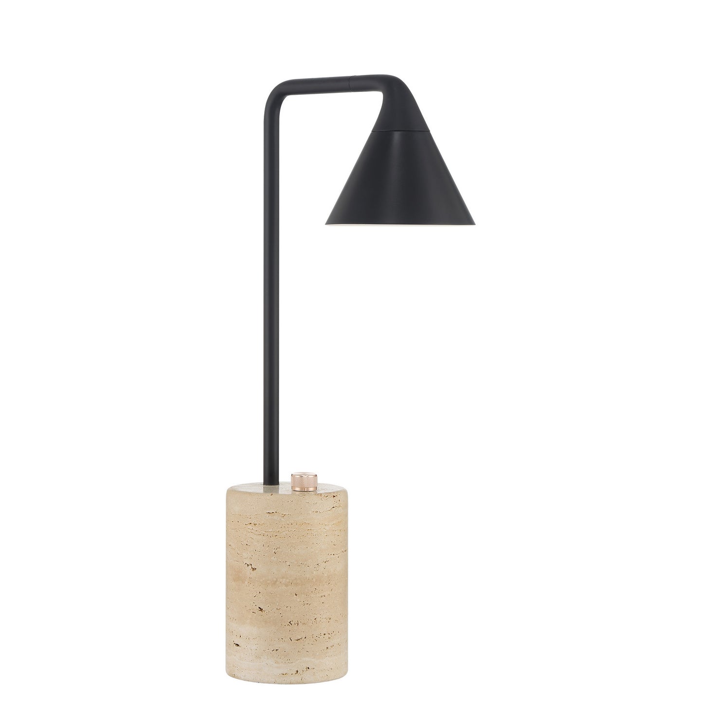 Task Portables LED Table Lamp in Coal Black