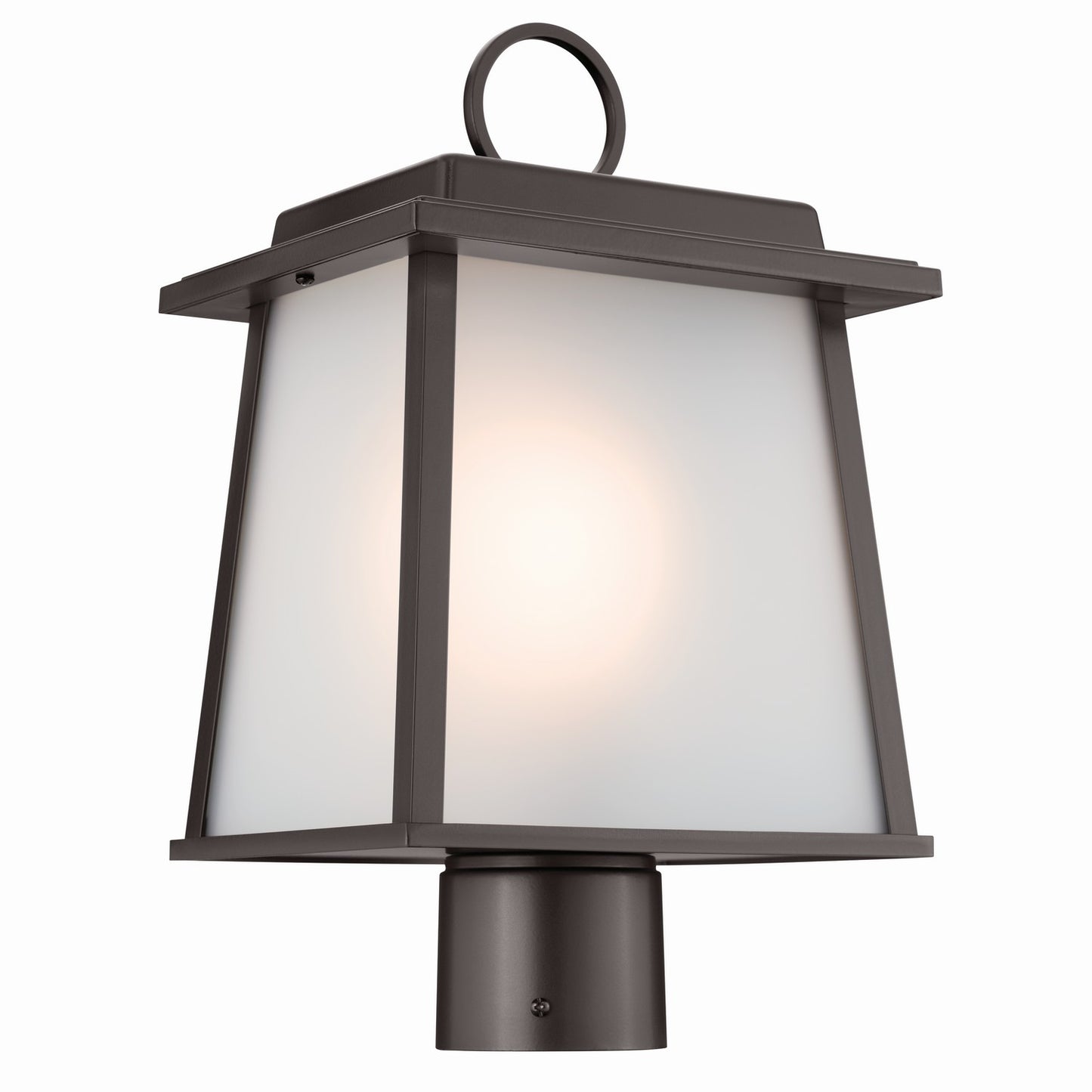 Noward One Light Outdoor Post Mount in Olde Bronze