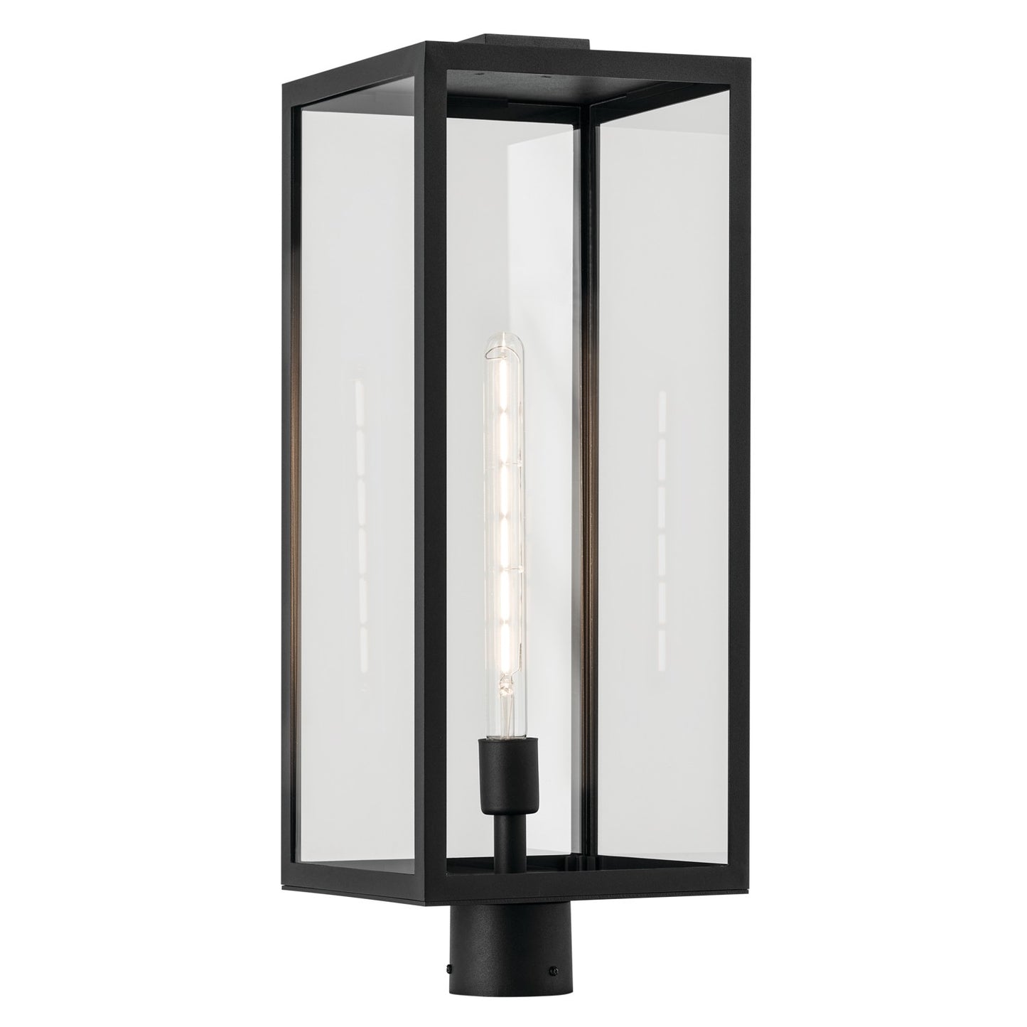 Branner One Light Outdoor Post Mount in Textured Black